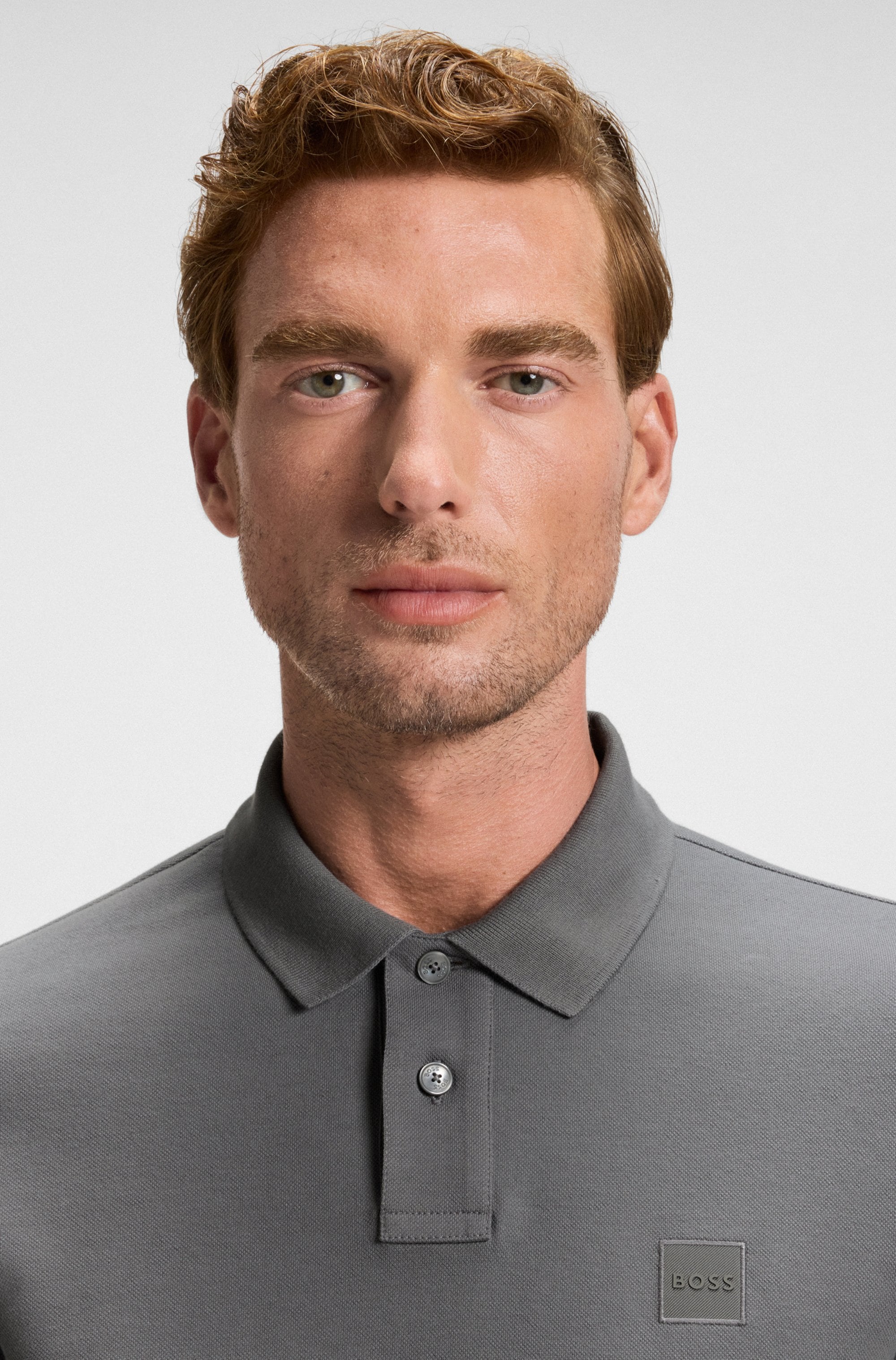 BOSS ORANGE »Passerby Langarm Regular Fit« Langarm Classic Stretch Pique Polo, pflegeleicht