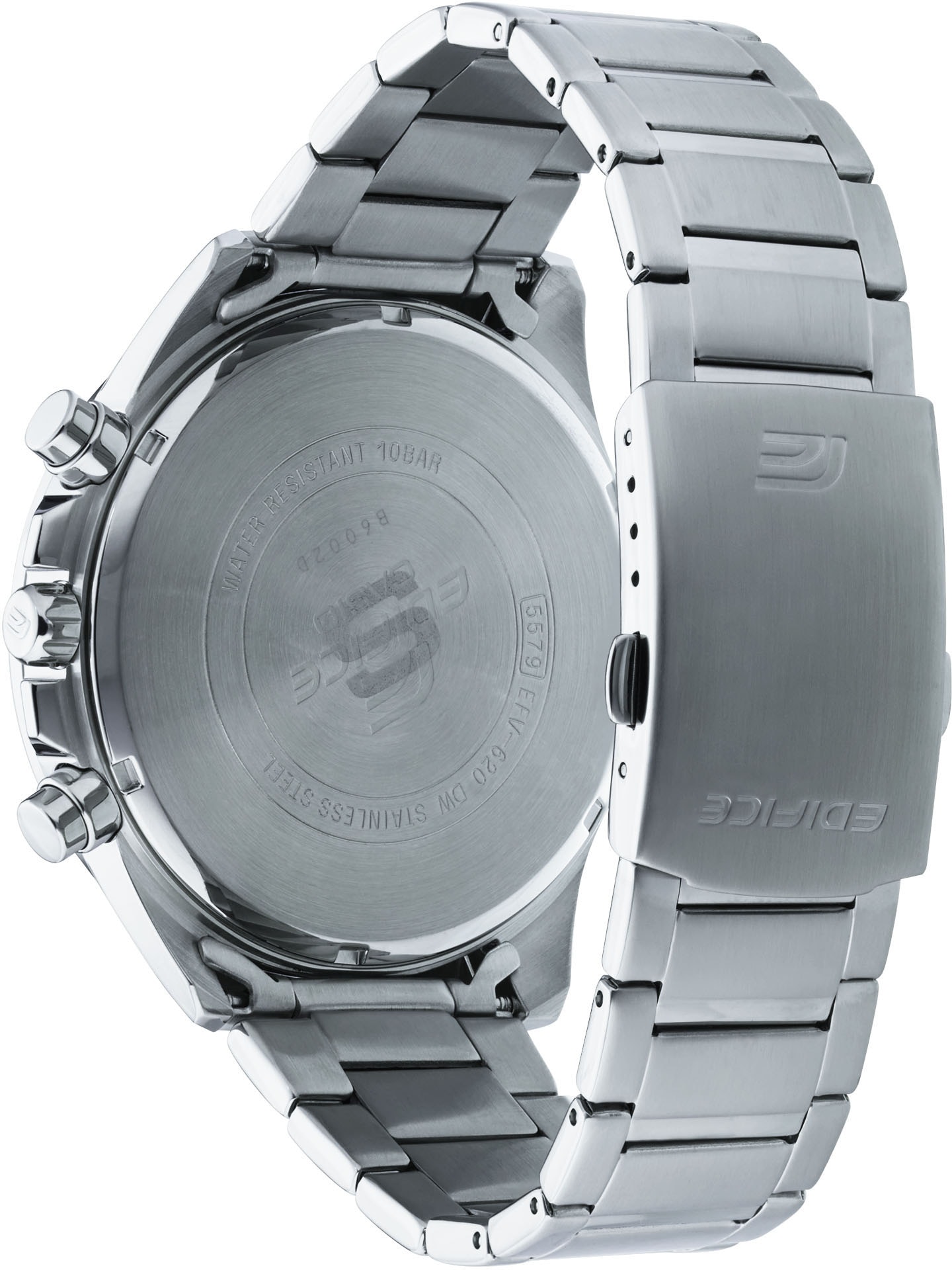 CASIO EDIFICE Chronograph, Quarzuhr,Armbanduhr,Herrenuhr, Edelstahlarmband, bis 10bar wasserdicht