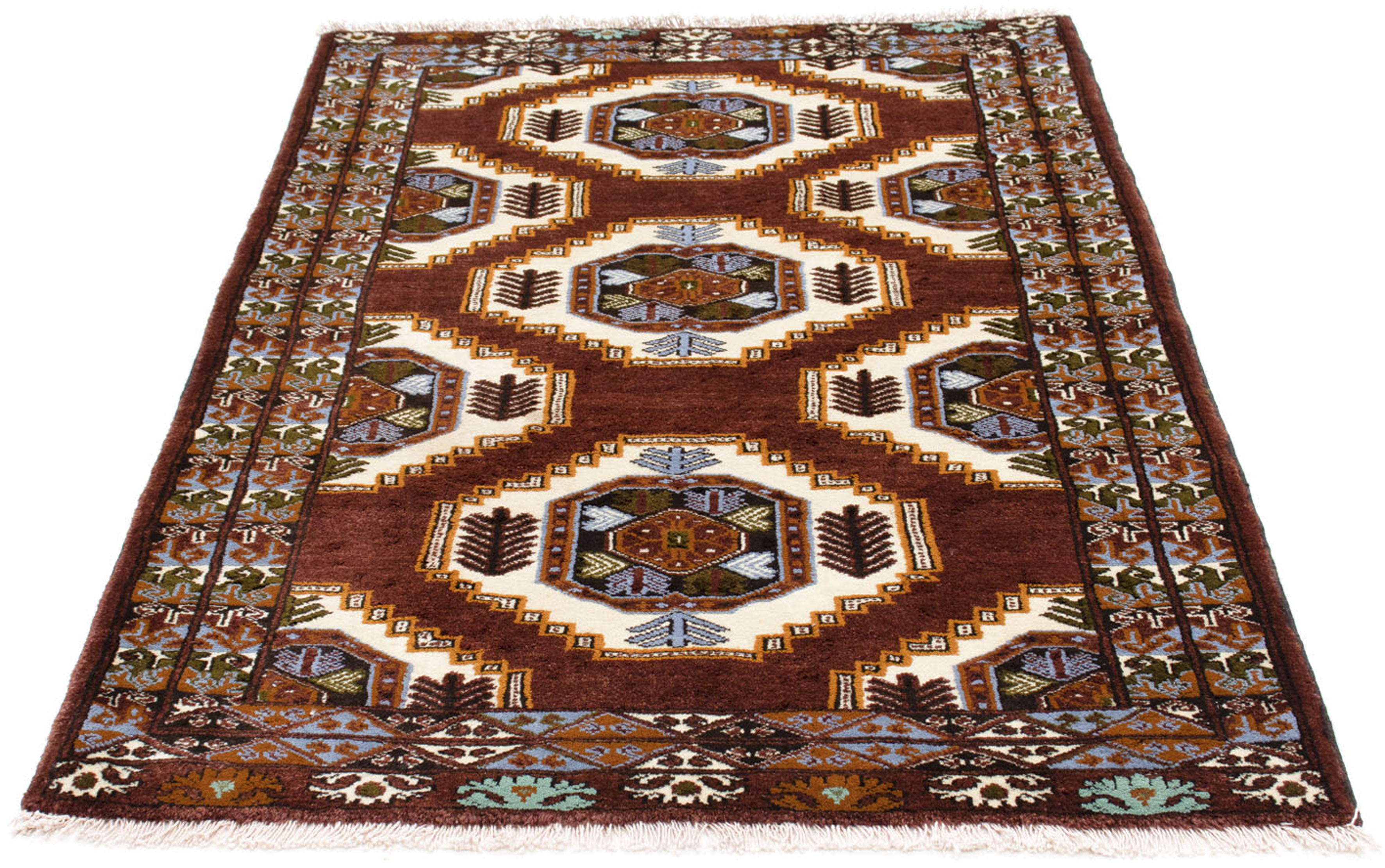 morgenland Orientteppich »Belutsch - 160 x 102 cm - braun«, rechteckig, Woh günstig online kaufen