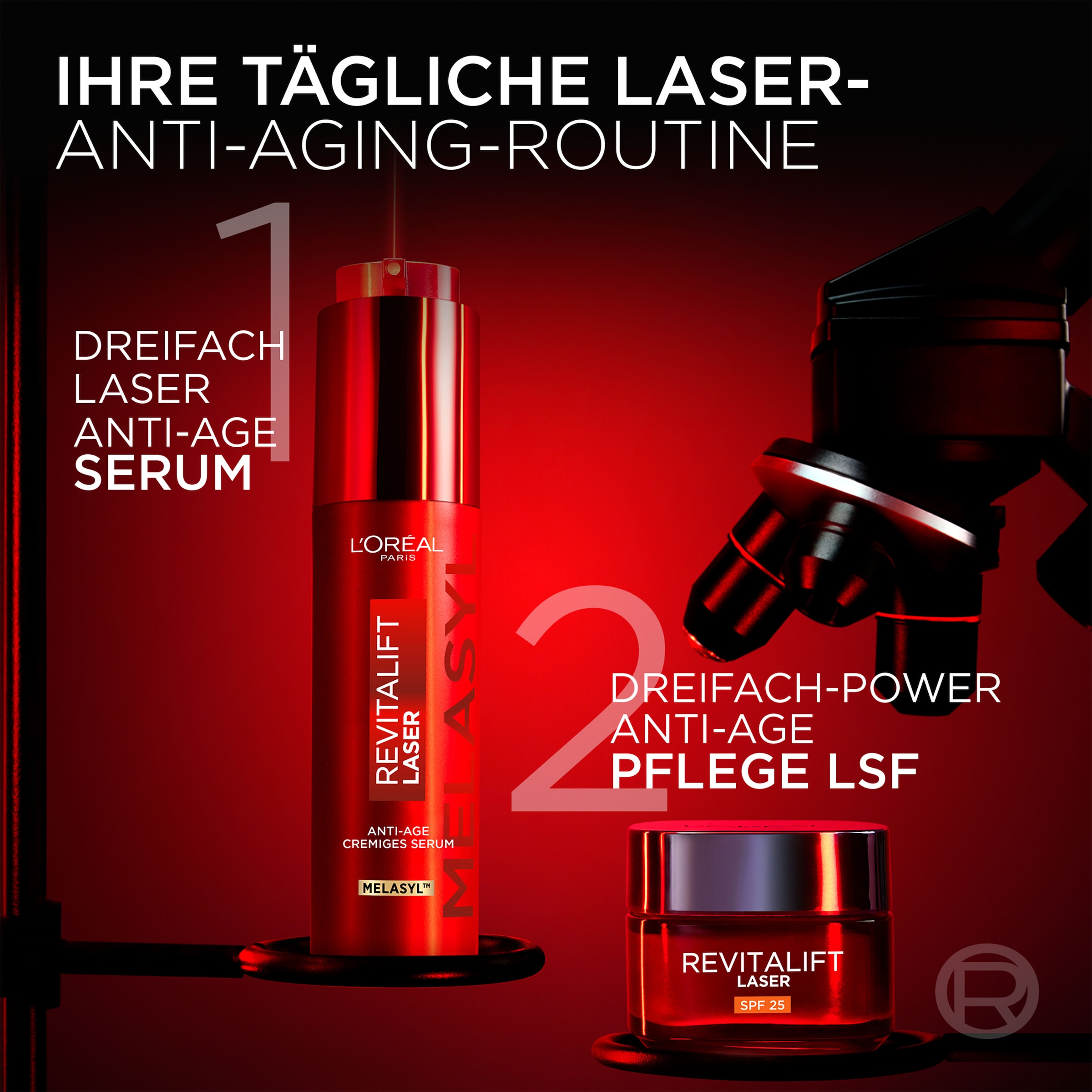 L'ORÉAL PARIS Gesichtsserum »REVITALIFT LASER ANTI-AGE CREMIGES SERUM«