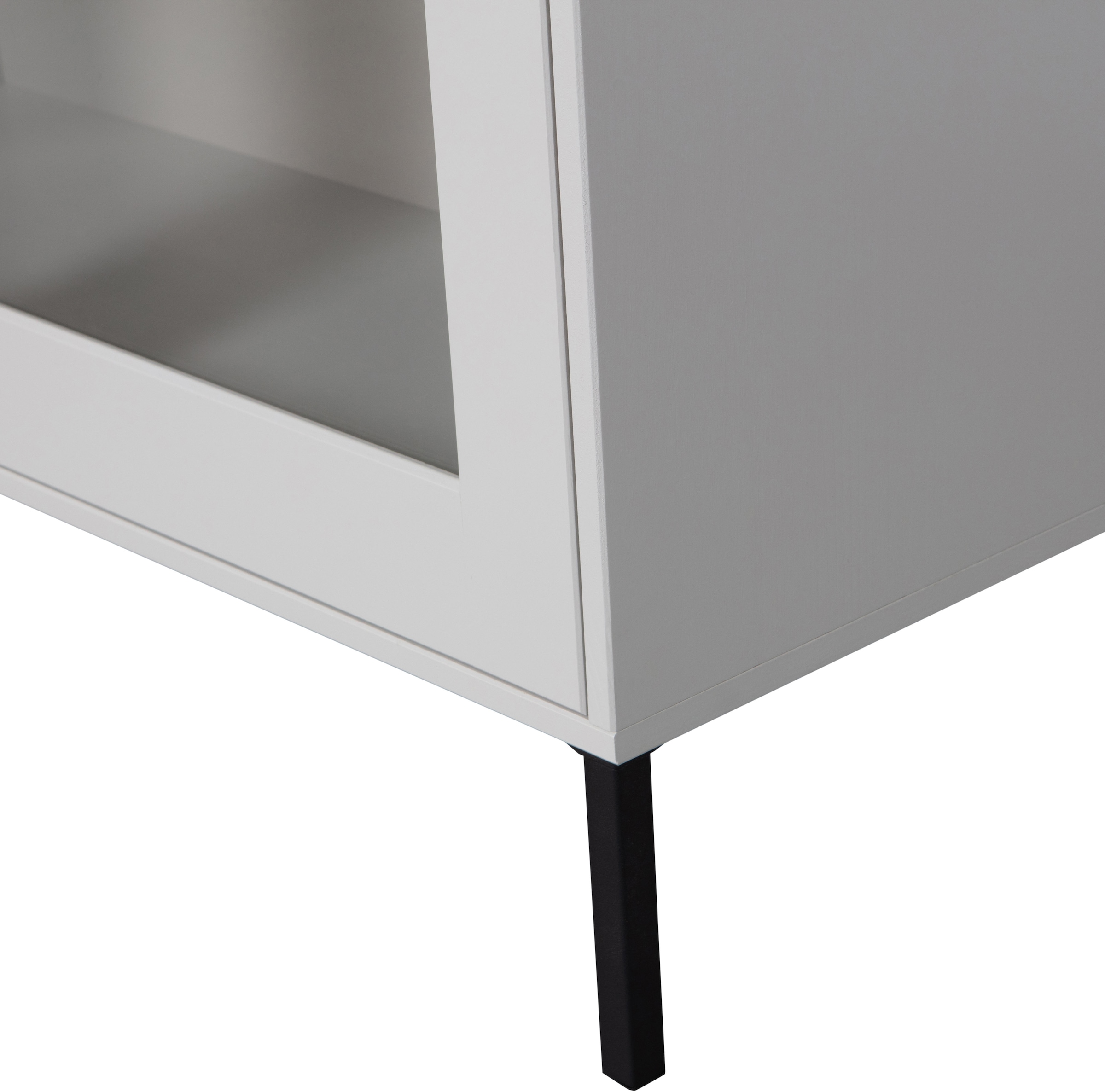 WOOOD Vitrine »Xam FSC®-Kiefernholz geschliffen mit offenen Fächern 100x40x155 cm« Sichtbare Maserung, Tragkraft 15 kg pro Boden, einfach zu montieren