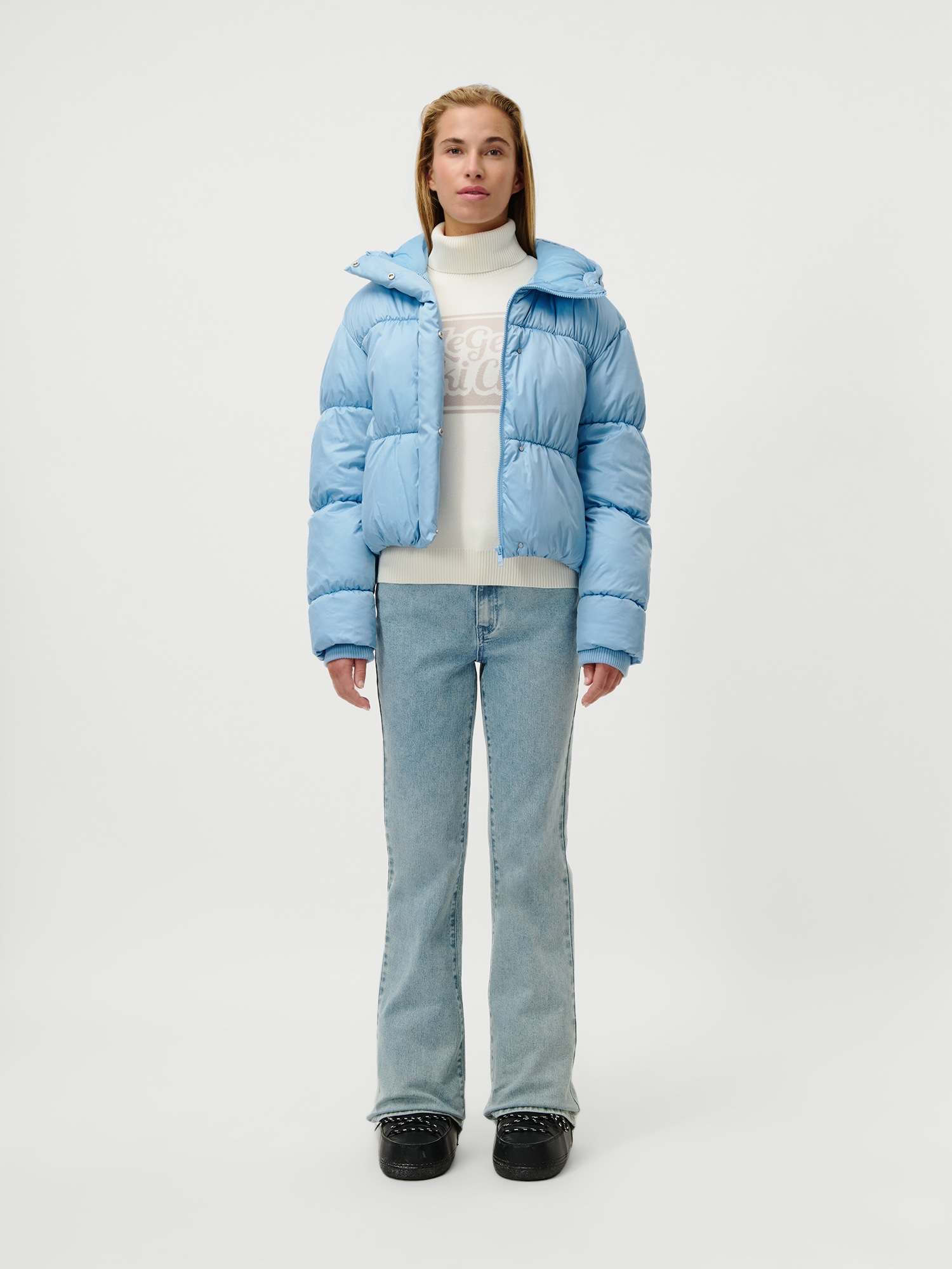 LeGer Steppjacke »Viveka, LeGer by Lena Gercke« mit Kapuze Cropped, mit Rucksack-Riemen innen, Winterjacke