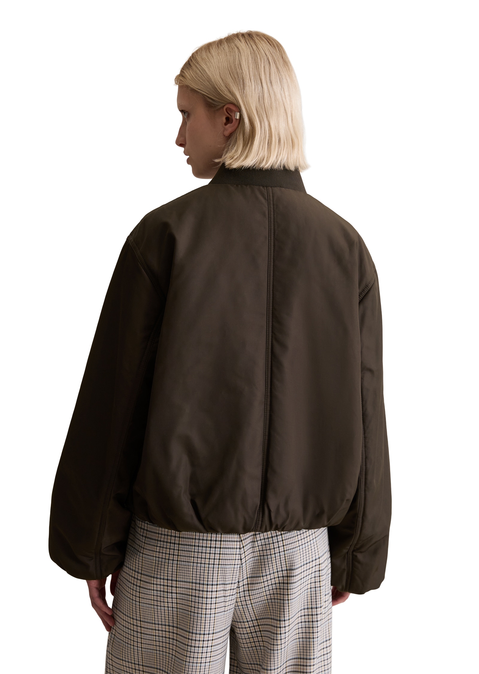 Marc O'Polo DENIM Blouson »im Aviator-Stil relaxed fit cropped aus recyceltem Polyester«