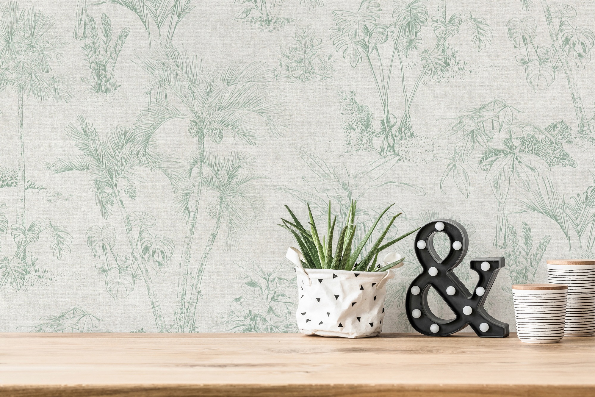 A.S. Création Vliestapete »Cuba«, floral-botanisch-tropisch, Waldtapete Tapete Dschungel Tapeten Wohnzimmer Schlafzimmer Küche Flur