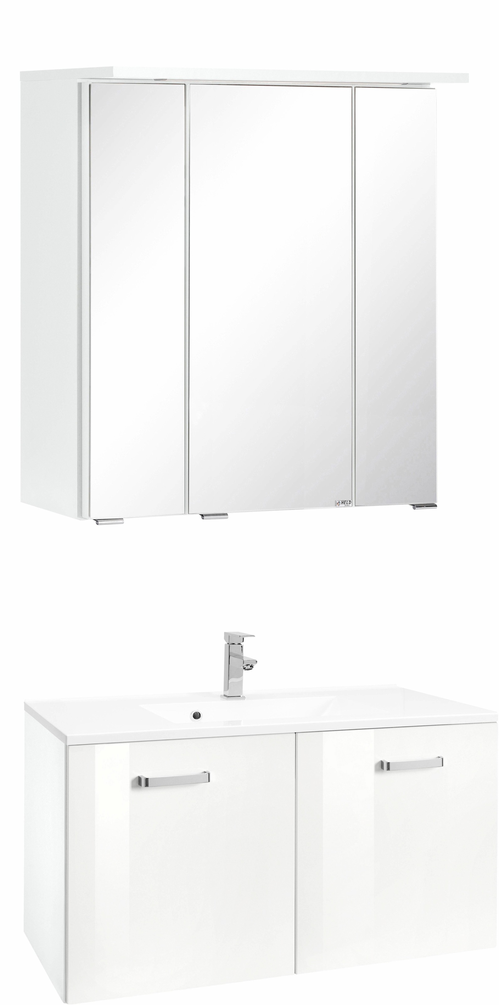 welltime Badmöbel-Set »Ravenna« 2 Stk. tlg. Breite 80 cm, Bad-Unterschrank günstig online kaufen