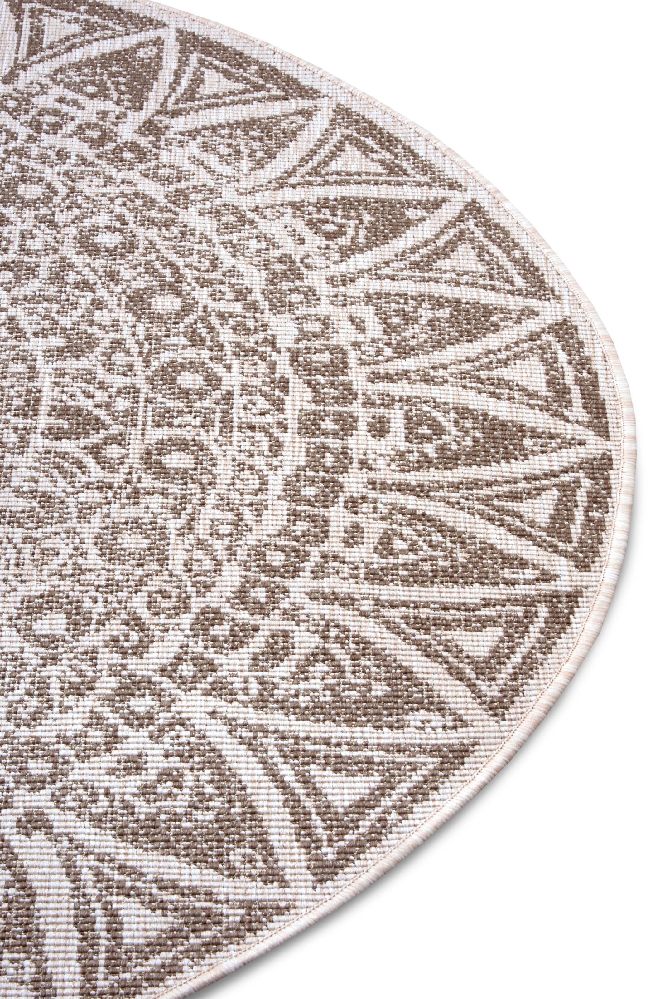 freundin Home Collection Teppich »Lilja Wendeteppich«, rund, 5 mm Höhe, In-& Outdoor, beidseitig, Wetterfest, Balkon, Garten, Wohnzimmer