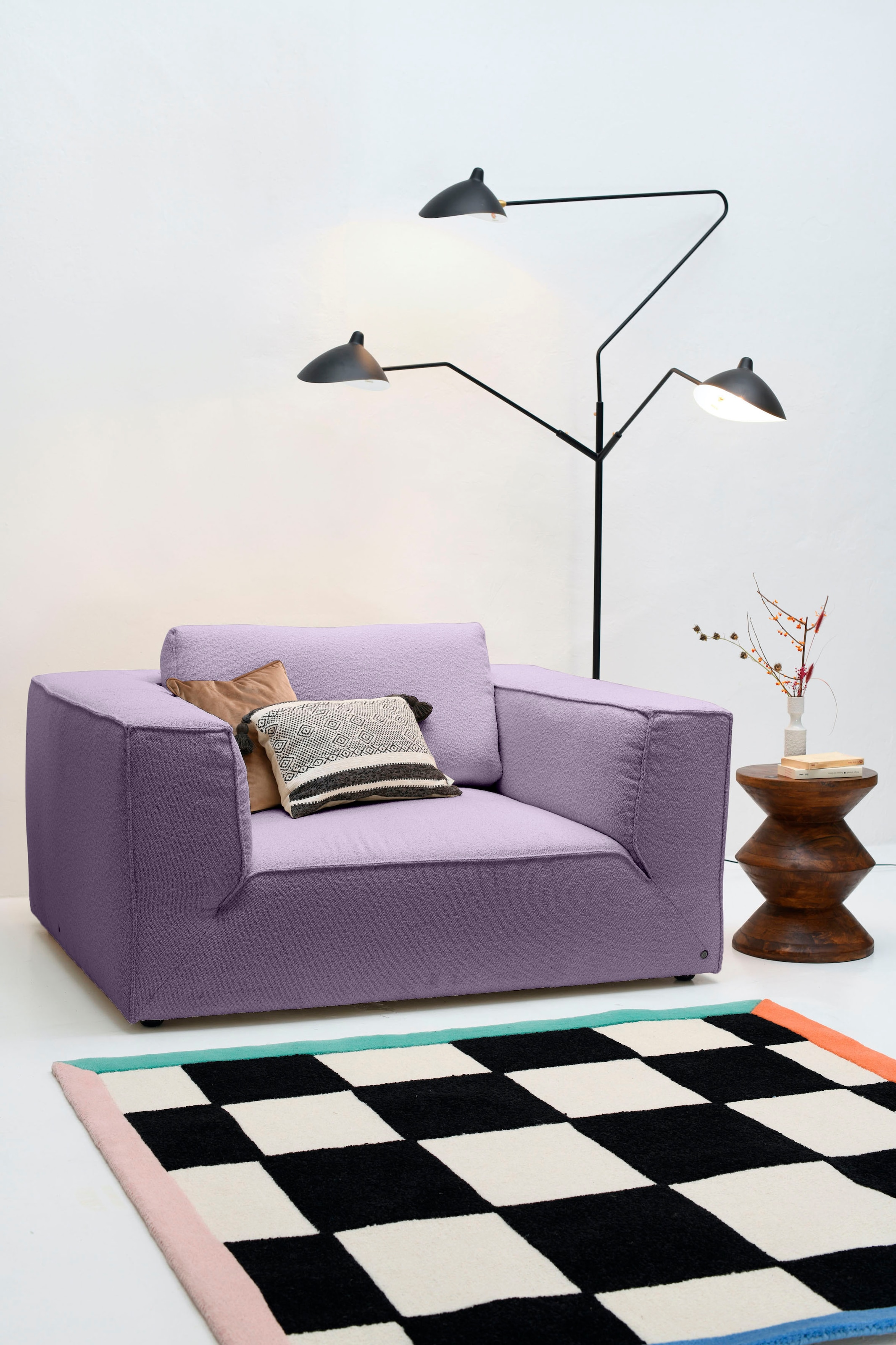 TOM TAILOR HOME Loveseat »BIG CUBE STYLE«, mit bequemen Stegkissen, extra g günstig online kaufen