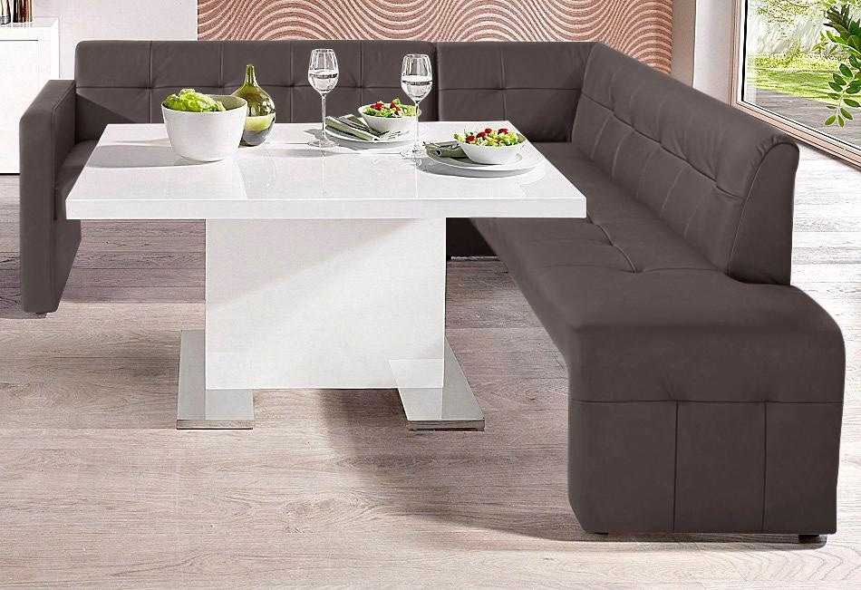 exxpo - sofa fashion Essbank »Barista, bequem und elegant, hohe Bodenfreiheit,«, Eckbank Barista bequem und elegant, hochwertige Detailverarbeitung
