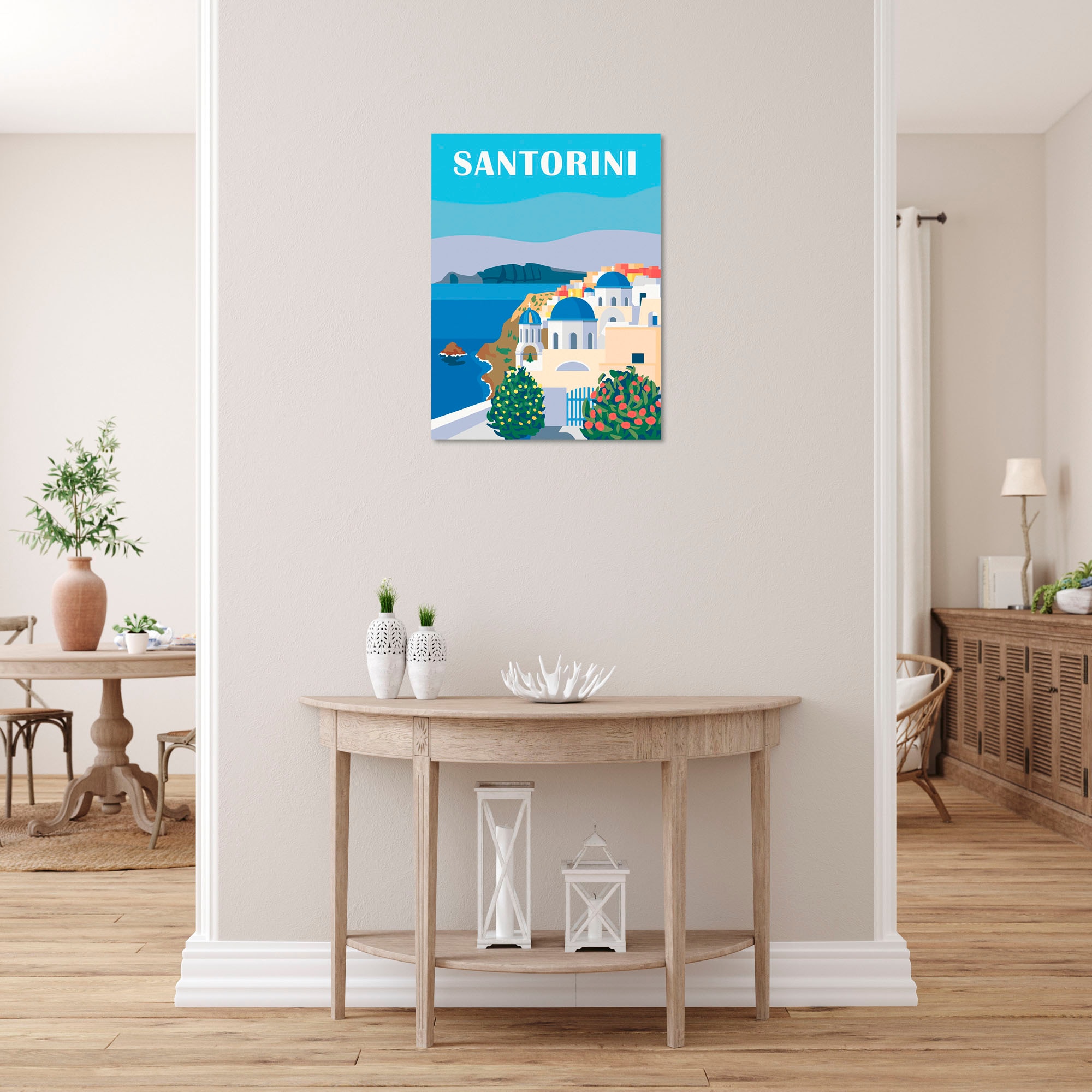 Ravensburger Malen nach Zahlen »CreArt, Leinwand Farbenfrohes Santorini« Made in Europe