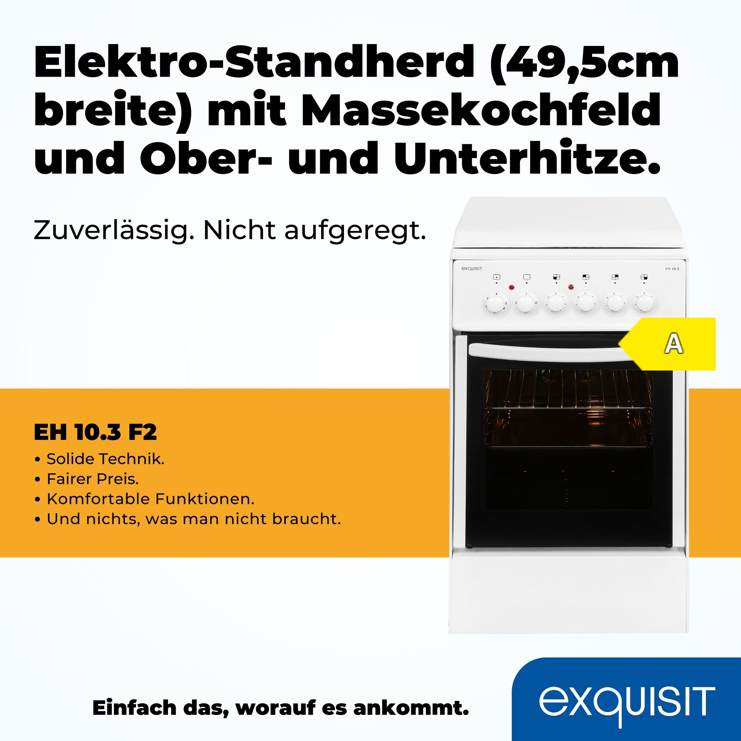 exquisit Elektro-Standherd »EH 10.3 F2«