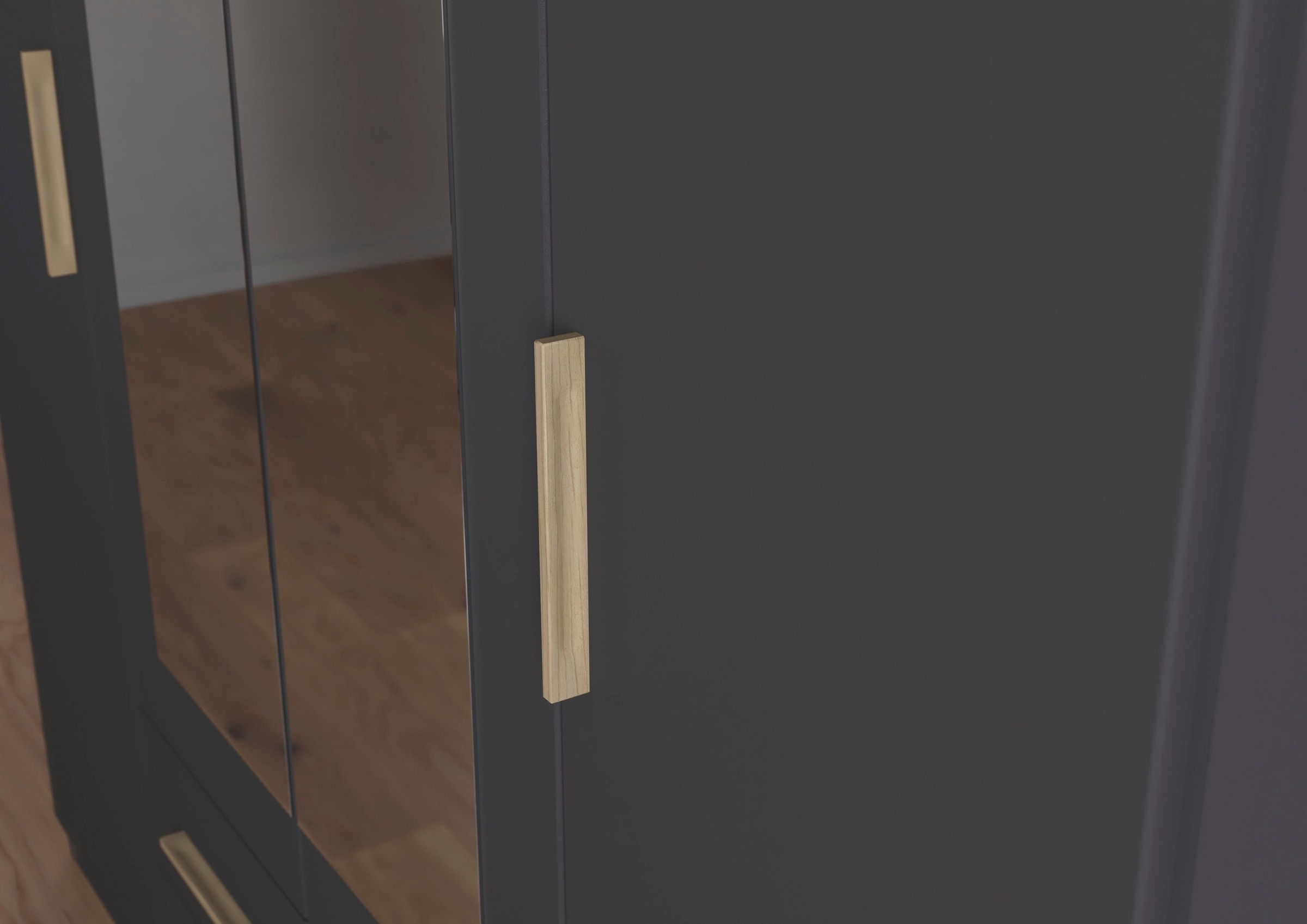 rauch Drehtürenschrank »Kleiderschrank Schrank Garderobe KREFELD optional mit Spiegel«, mit 3 Griff-Varianten, inkl. praktischen Schubladen MADE IN GERMANY