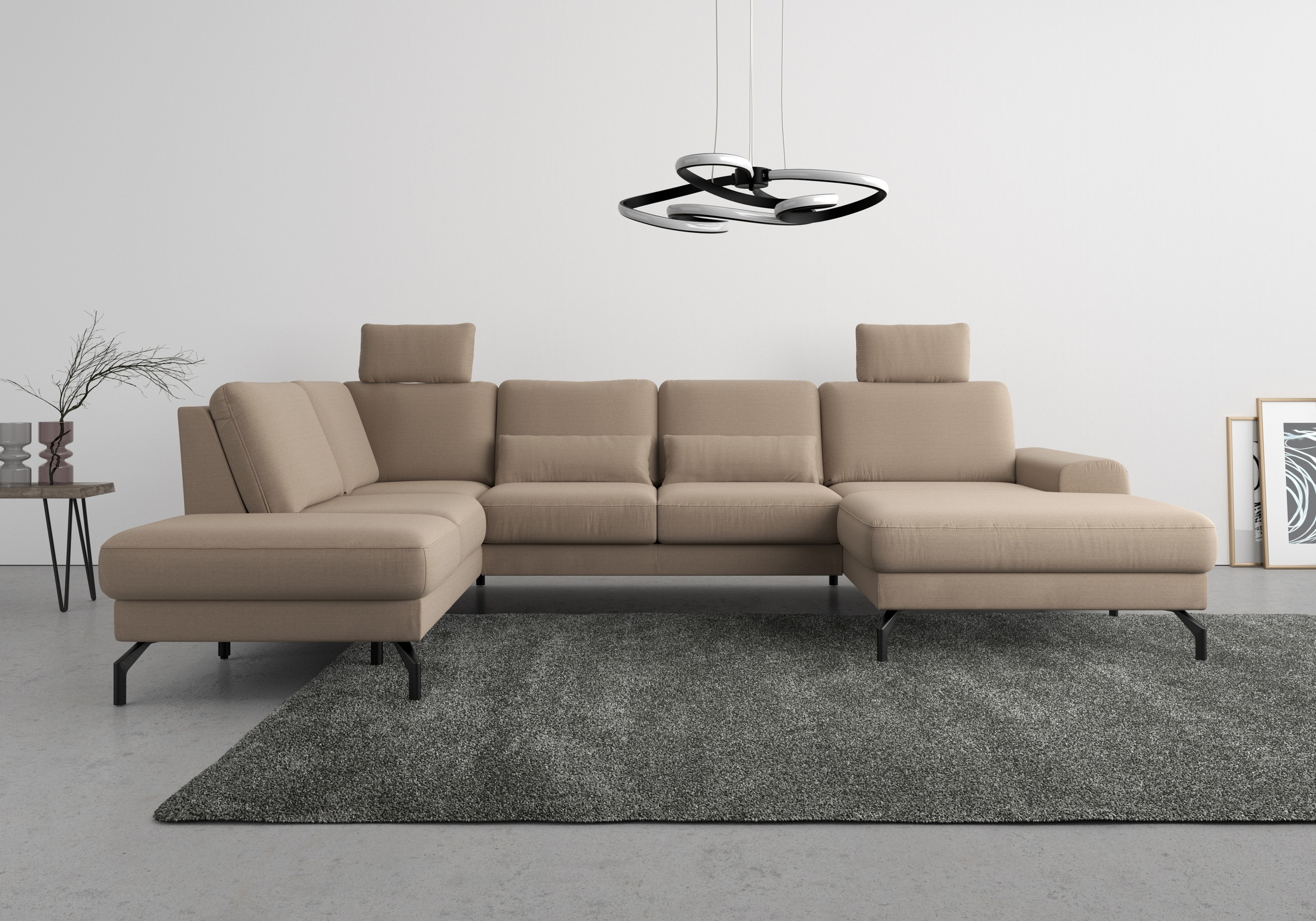 sit&more Wohnlandschaft »Cinturo U-Form« inklusive Sitztiefenverstellung un günstig online kaufen