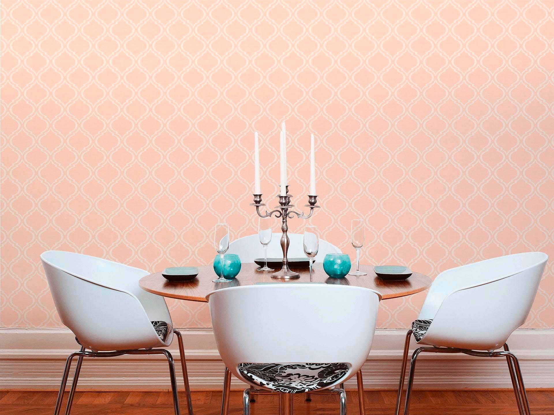 living walls Textiltapete »Di Seta« Barock   gemustert   ornamental glatt K günstig online kaufen