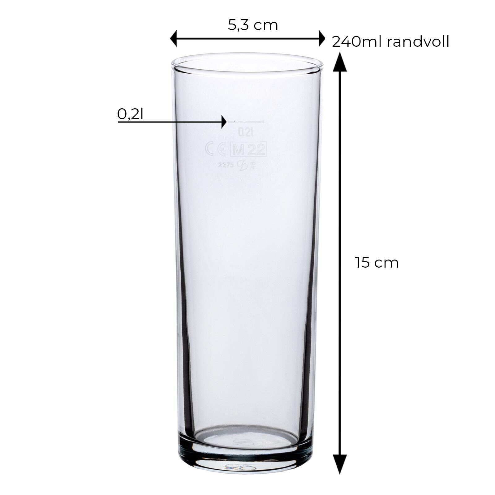 van Well Bierglas »Willi Becher geeicht 0,5 l 120er Set transparent« günstig online kaufen