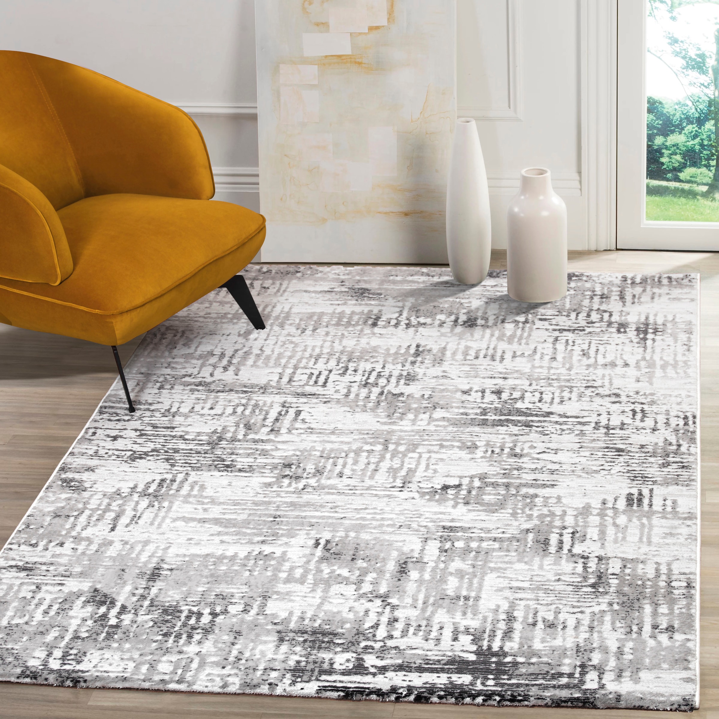 Sanat Teppich »Harmony Wohnzimmer schnell moderner rechteckig, 3216«, bestellen bequem Kurzflorteppich, und weicher