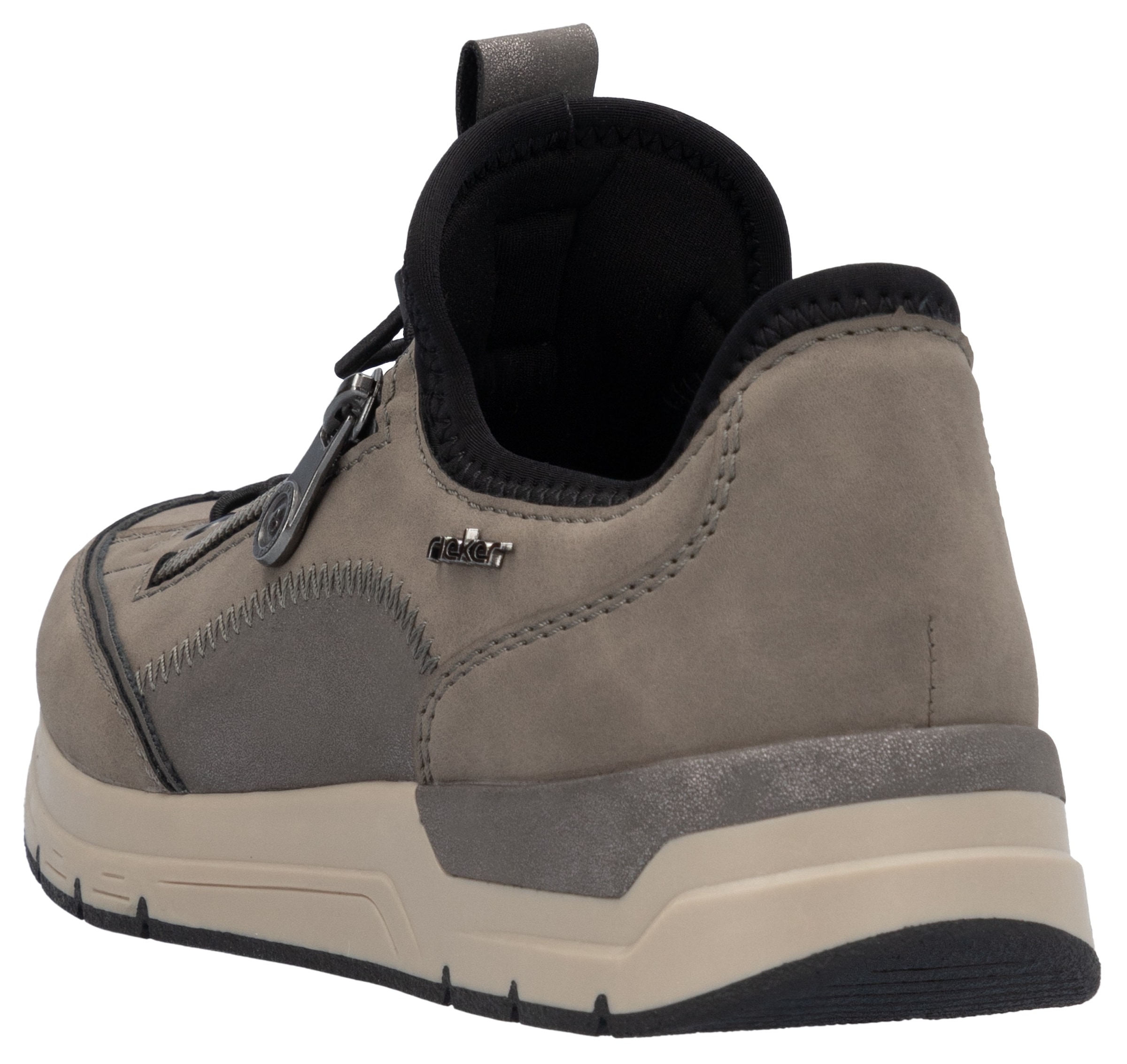 Rieker Slip-On Sneaker, Schlupfschuh, Freizeitschuh, Halbschuh mit Schnellverschluss
