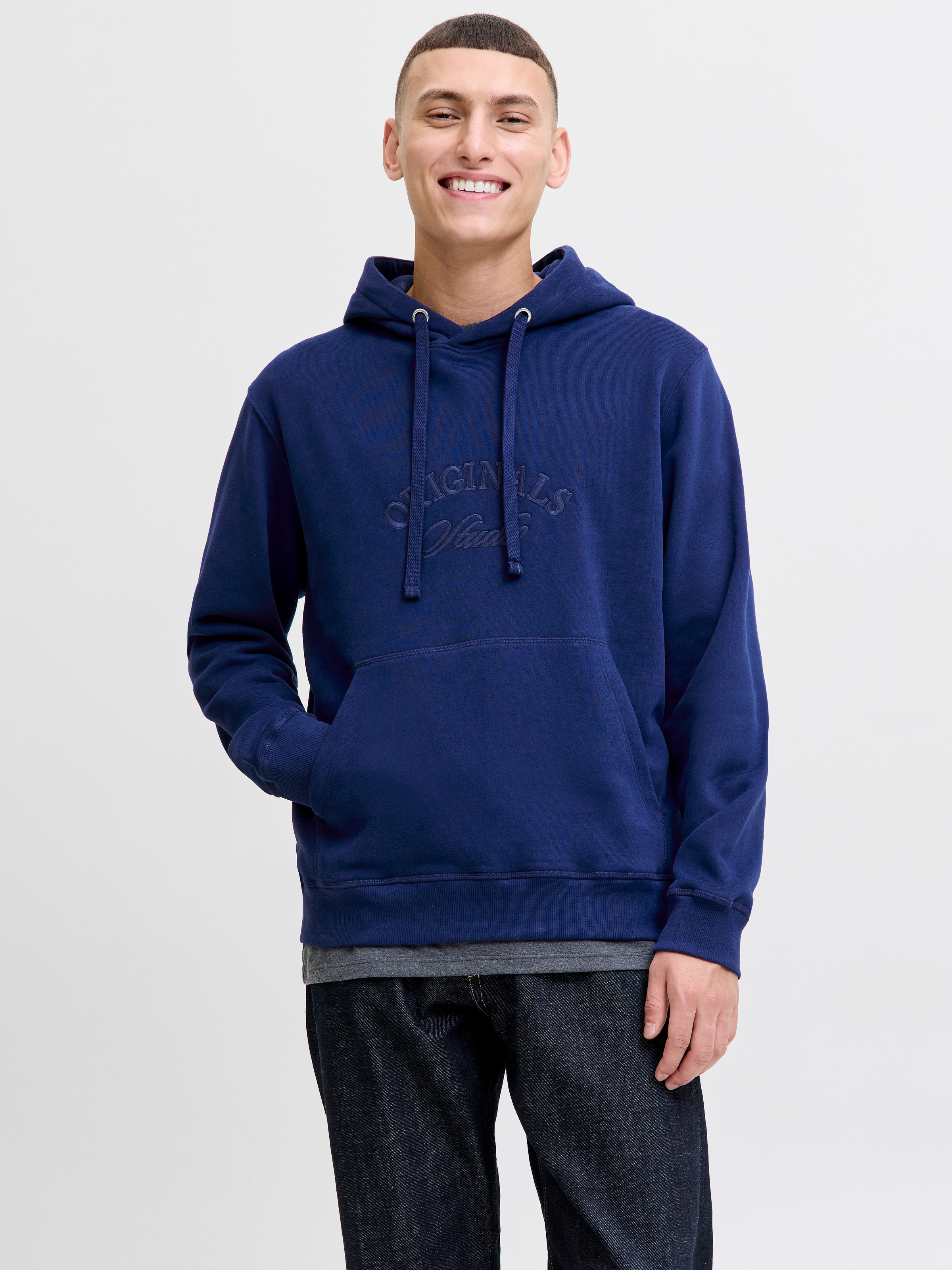 Jack & Jones Kapuzensweatshirt »JORBLEECKER BRANDING SWEAT HOOD BF«

