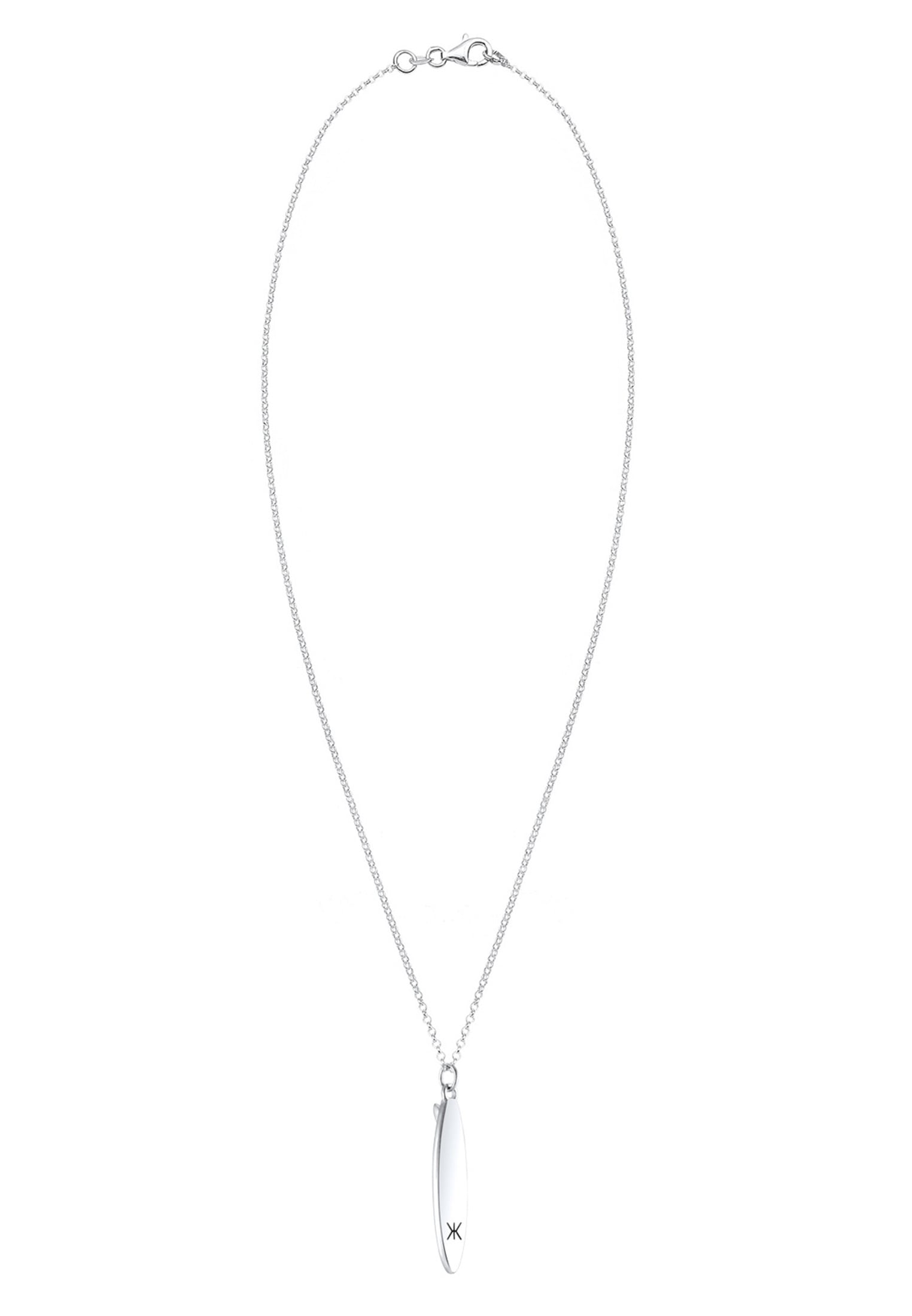Kuzzoi Lange Kette »Herren Anhänger Surfboard Trend Massiv 925 Silber«