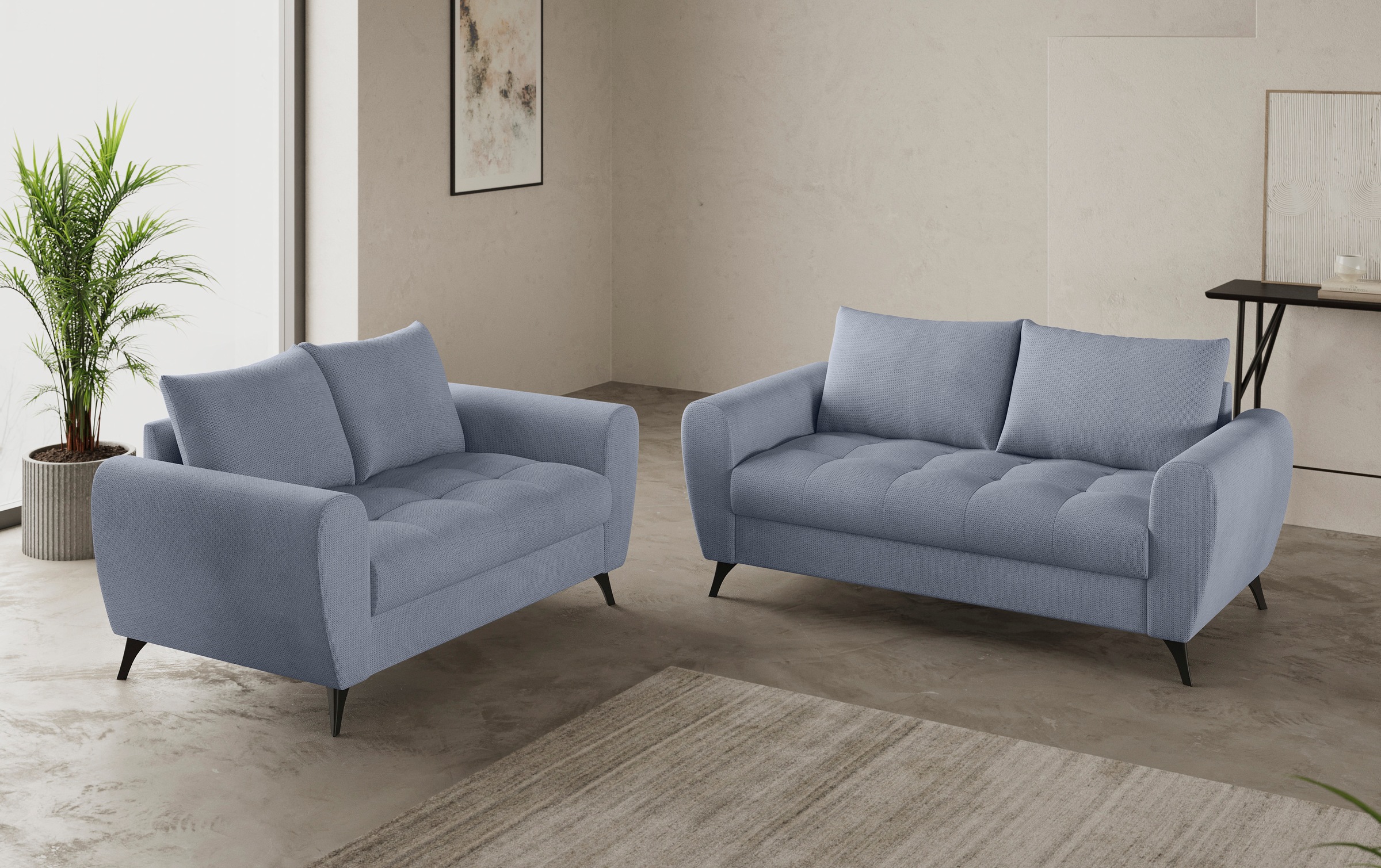 Mr. Couch 2,5-Sitzer "Blackburn II" Mit Kaltschaumpolsterung bis 140 kg bel günstig online kaufen