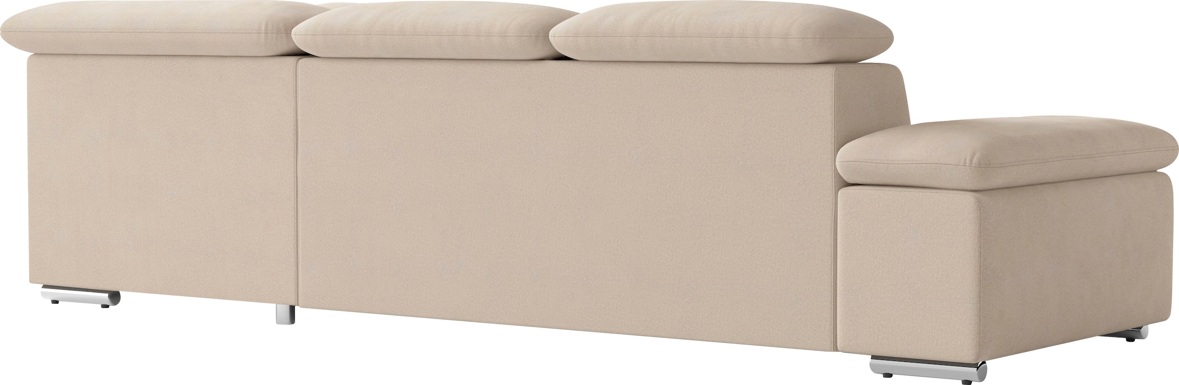 sit&more Ecksofa »Valentine L-Form, B: 272 cm« mit Arm- & Kopfteilverstellung, optional mit Bettfunktion