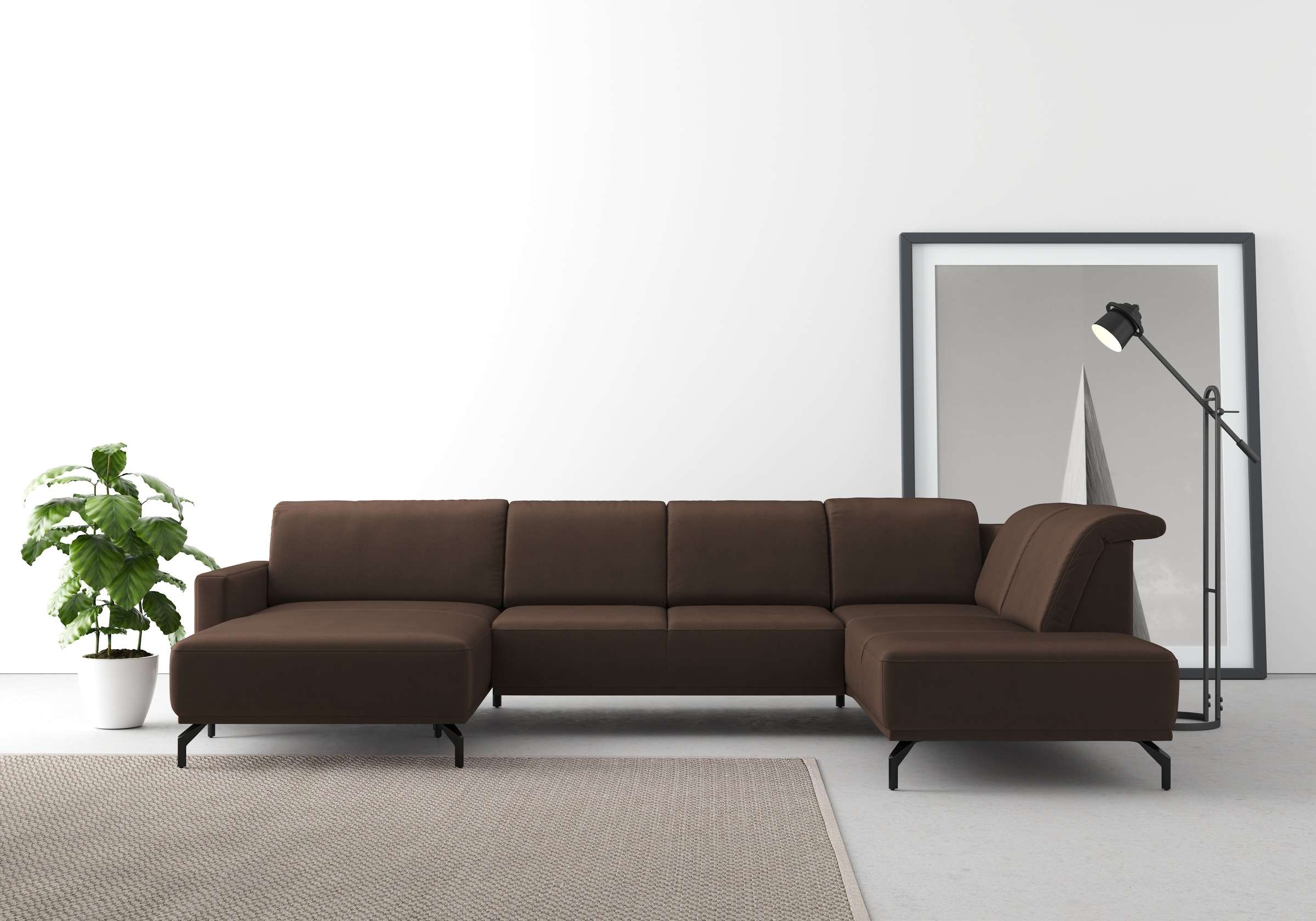 sit&more Wohnlandschaft »Bailando U-Form« wahlweise mit Kopfteilverstellung günstig online kaufen