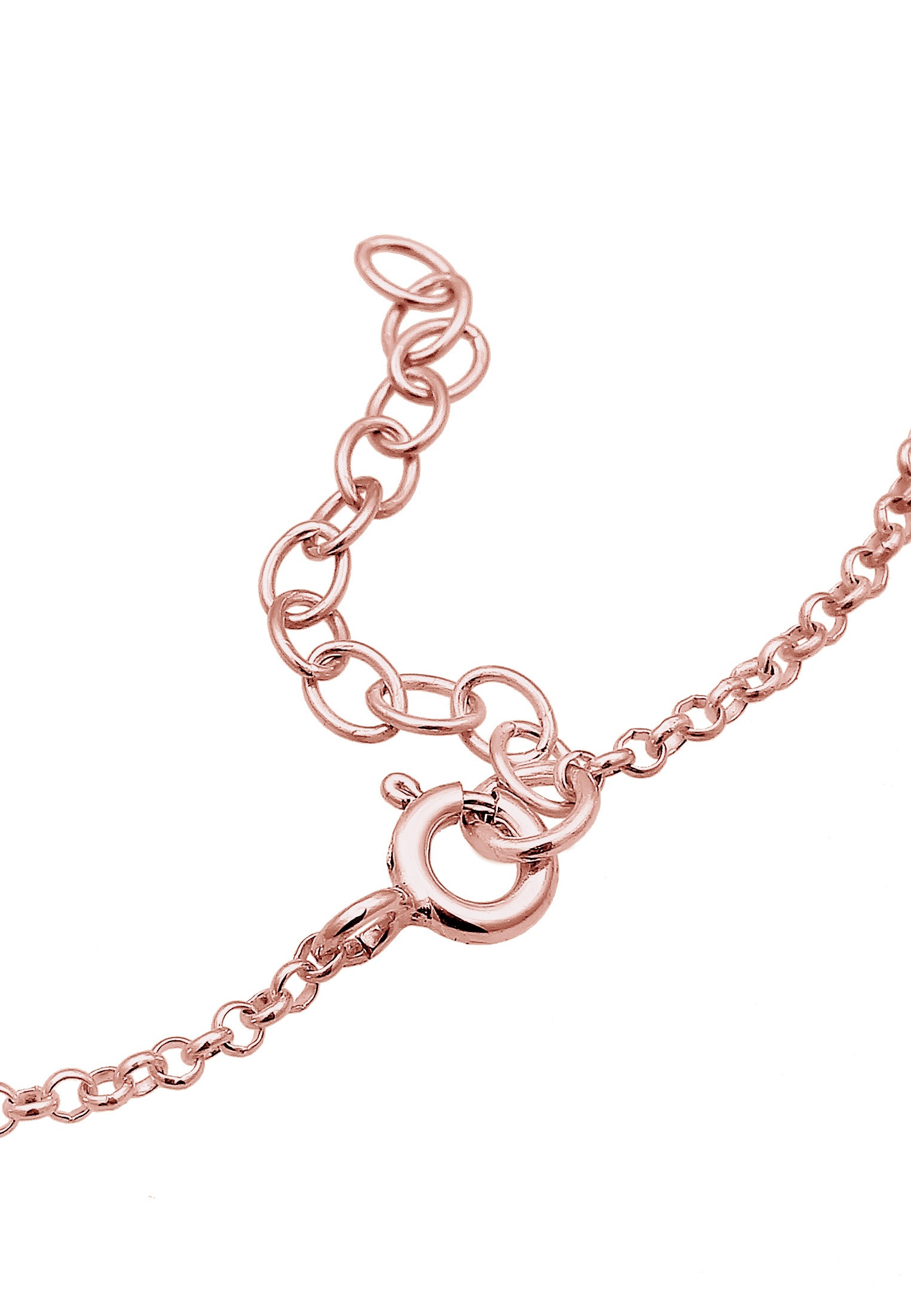 Elli Armband »Plättchen mit Kristalle Rund vergoldet«