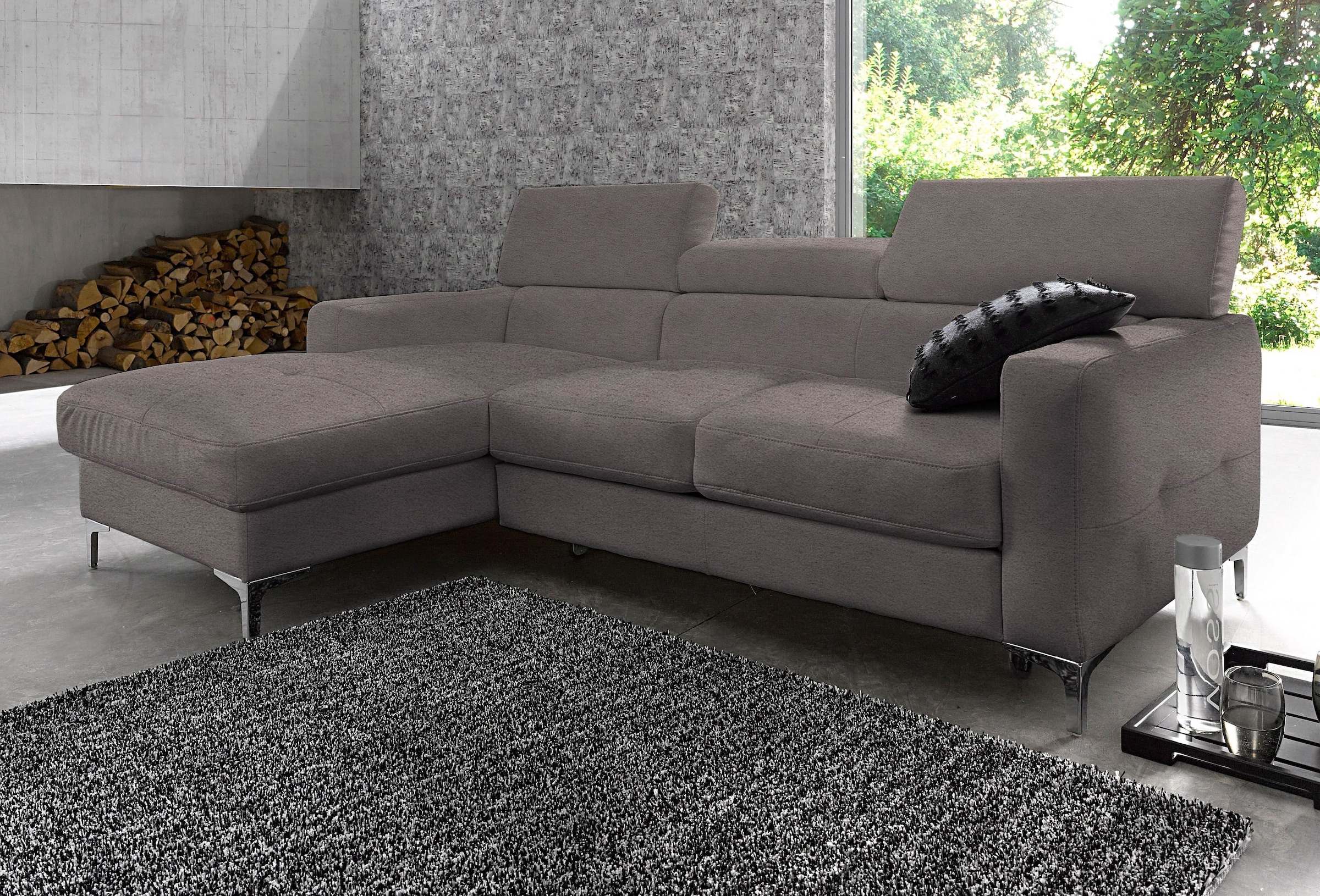 COTTA Polstergarnitur »Sammy L-Form«, (Set), Set bestehend aus: Ecksofa mit günstig online kaufen
