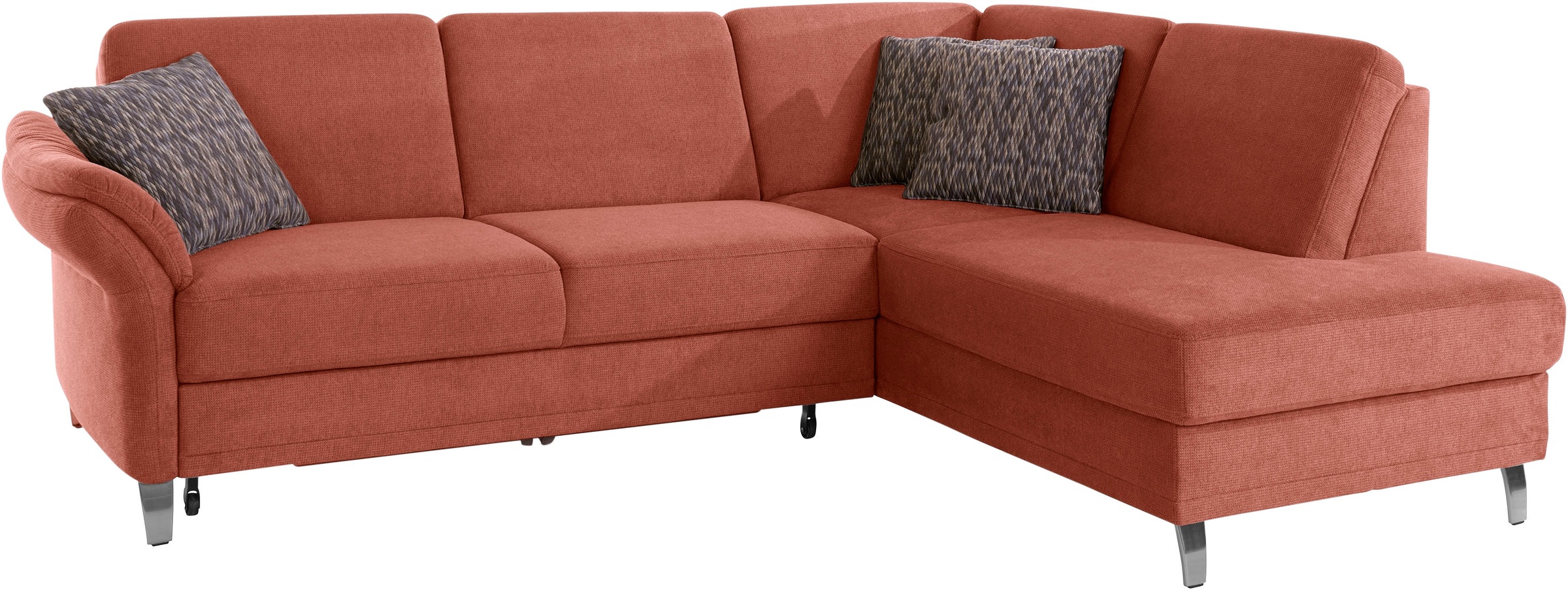 sit&more Ecksofa »Clio L-Form«, wahlweise mit Bettfunktion und Bettkasten, inklusive Federkern