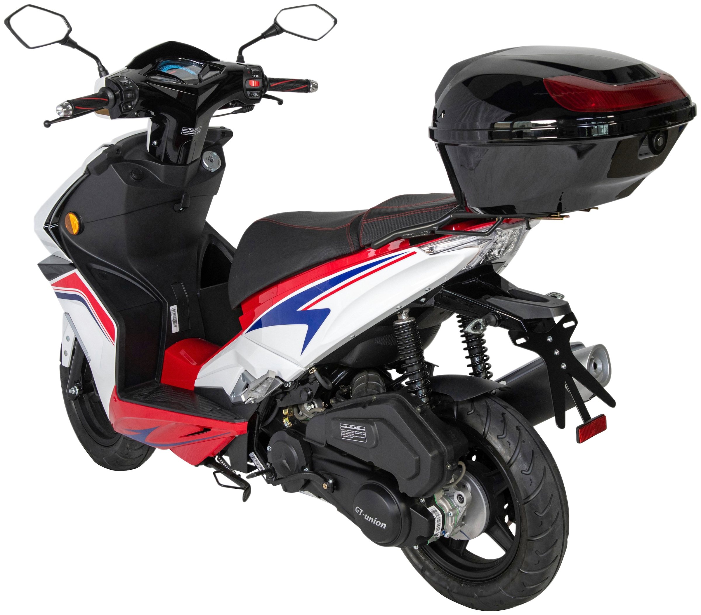 GT UNION Motorroller »Striker 125« 124,6 cm³ 85 km/h Euro 5 8,84 Set, mit Topcase,  Luftgekühlter Motor