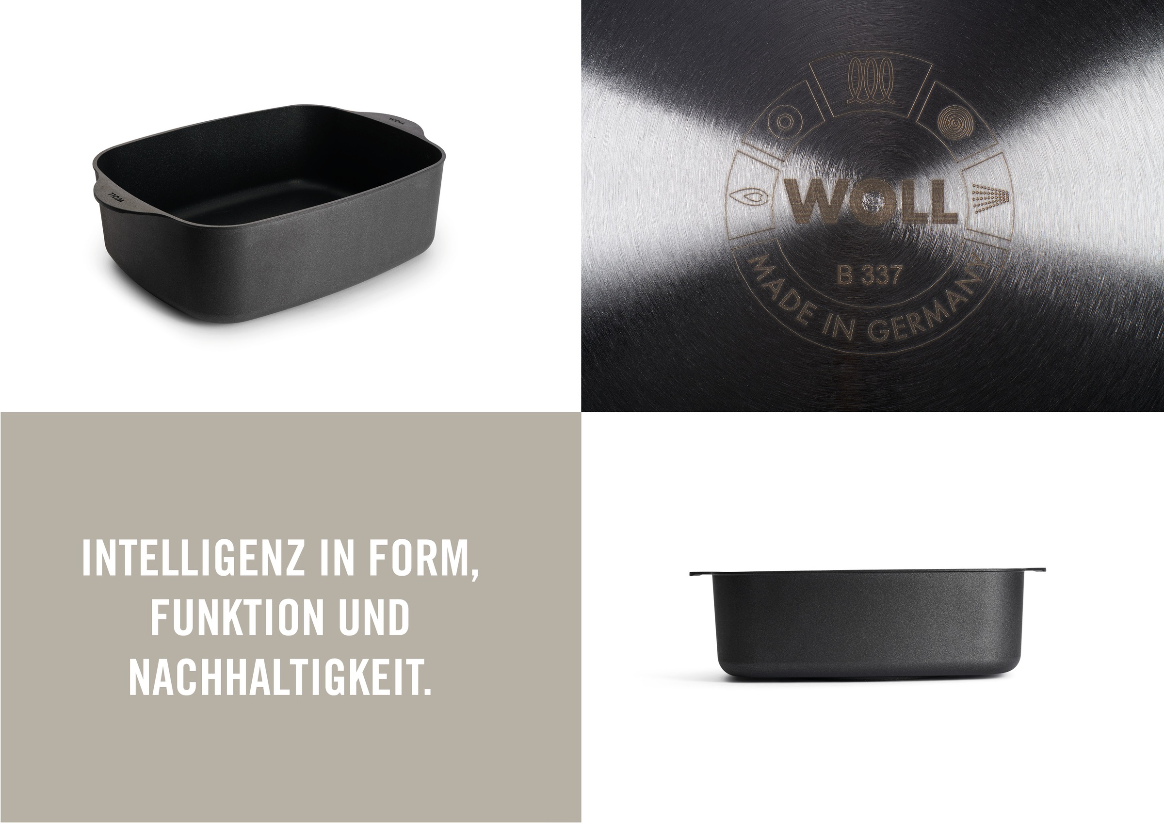 WOLL MADE IN GERMANY Bräter »Eco Logic QXR, mit Deckel und Silikongriffen« günstig online kaufen