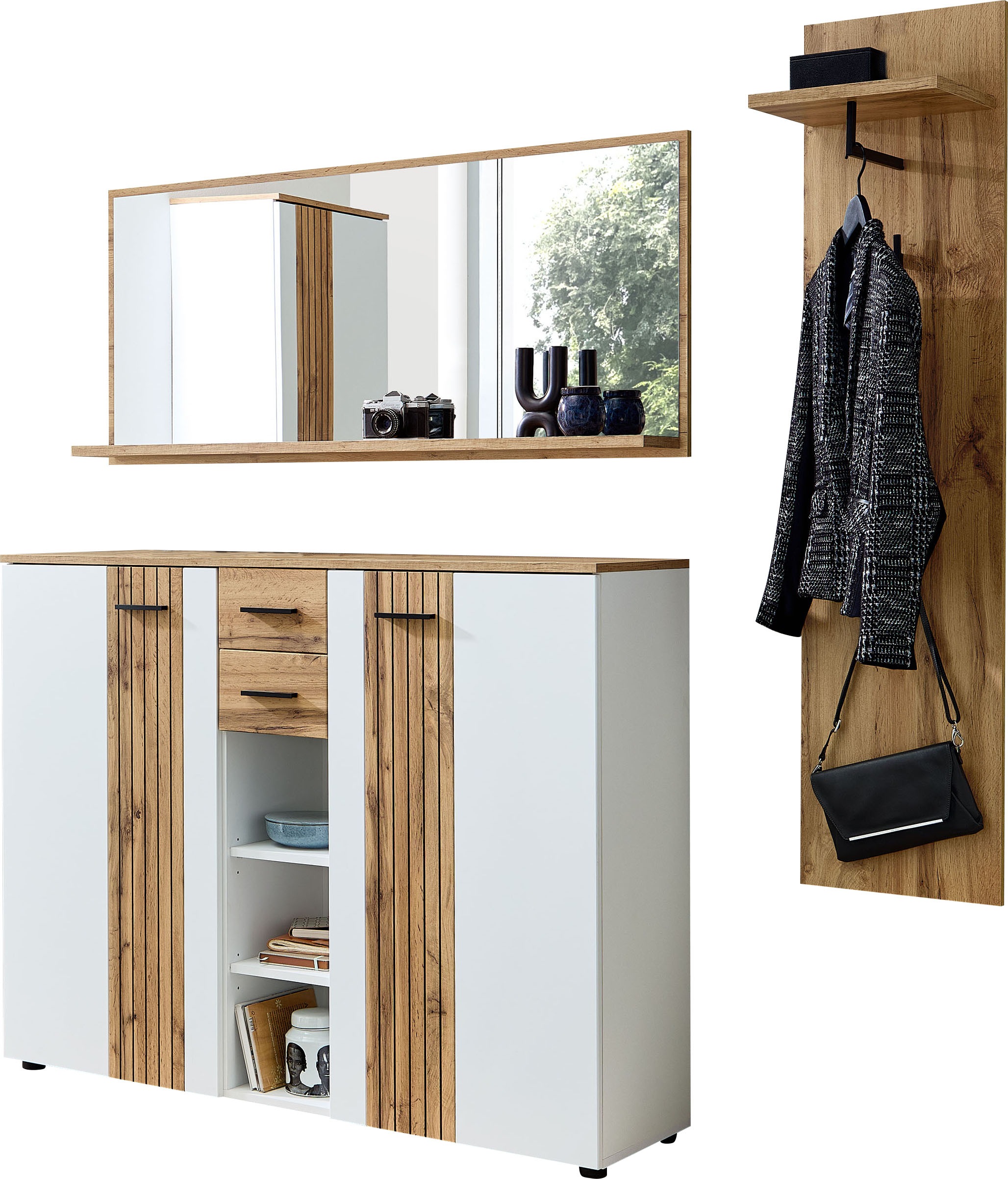 Innostyle Garderoben-Set »Garderobenset Sparks, 185x202x38cm (B/H/T)«, (3 St.)