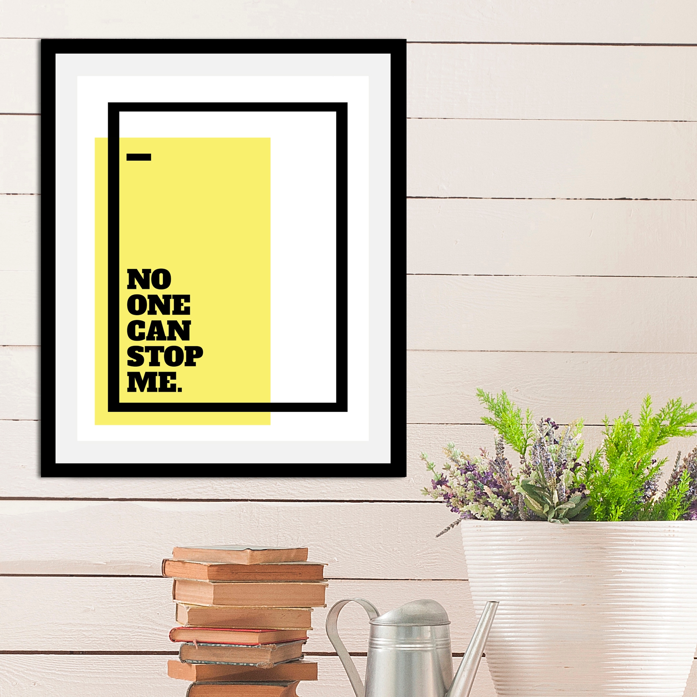 queence Bild »No one can stop me« Motivationsbilder | Schriftzüge | Sprüche & Texte 1 Stk. tlg. gerahmt