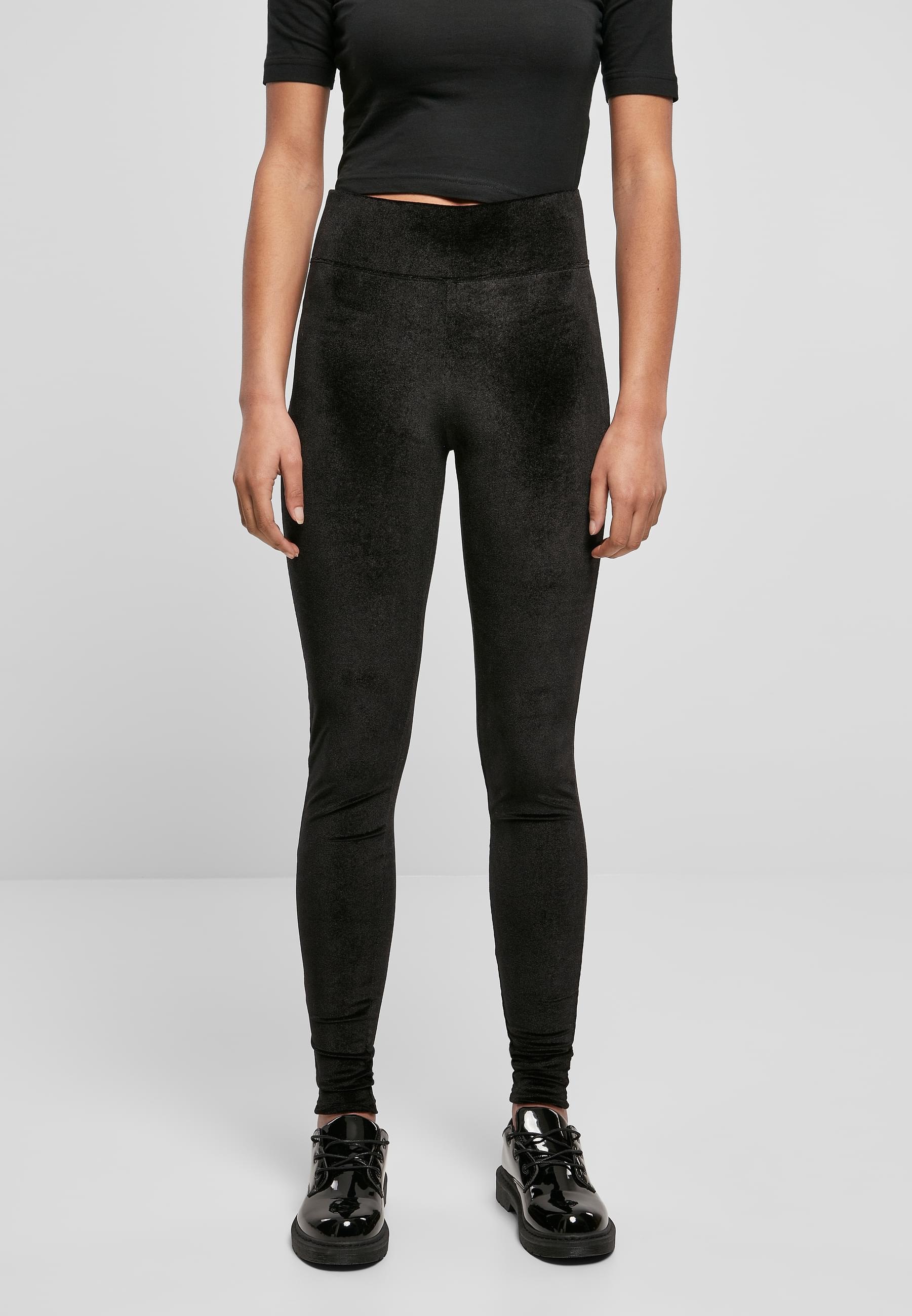 URBAN CLASSICS Leggings »Urban Classics Damen Ladies High Waist Velvet Leggings«