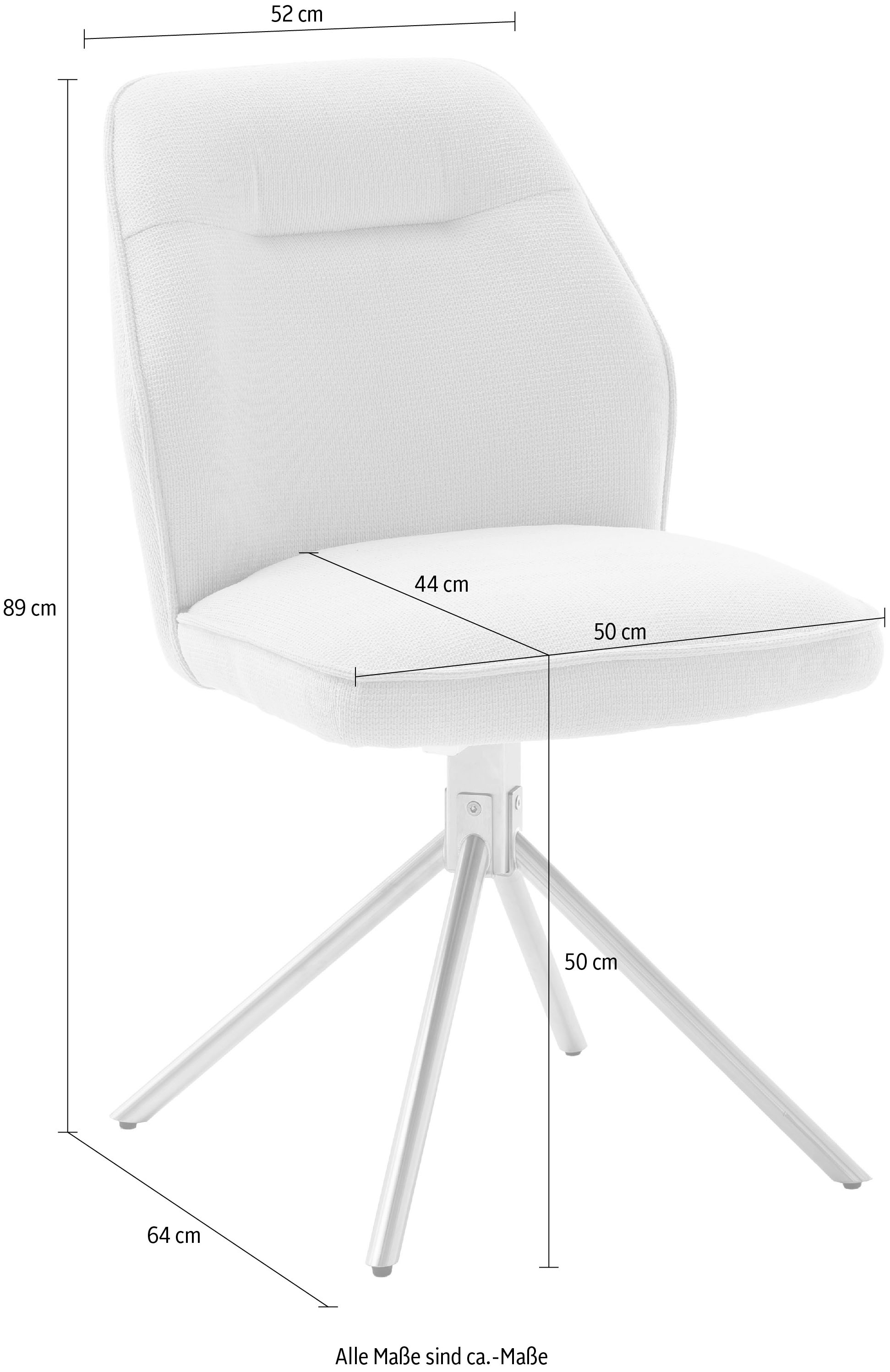 MCA furniture 4-Fußstuhl (Set) 2 Stk.180° drehbar