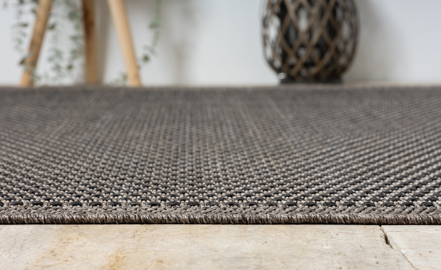 Myflair Möbel & Accessoires Teppich »Natura Lagerräumung«, rechteckig, 6 mm Höhe, Uni Farben, mit Bordüre, Outdoor geeignet, Balkon, Terrasse