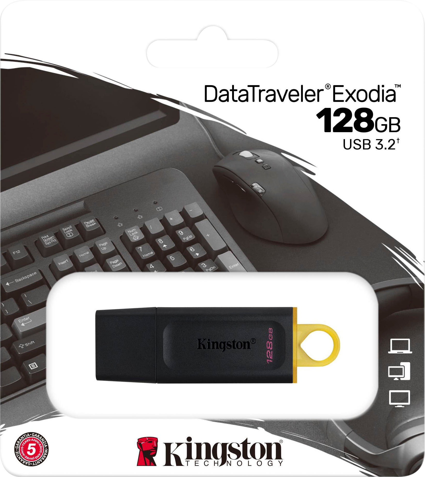 Kingston USB-Stick »DATATRAVELER EXODIA 128GB« (128GB GB USB 3.2 )