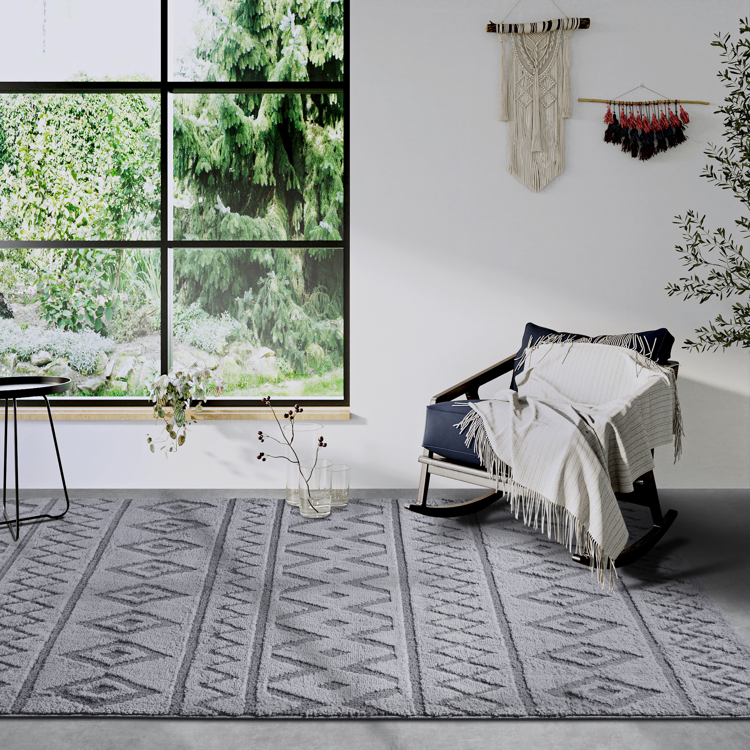 ELLE DECORATION Designteppich »Itinerance«, rechteckig, 18 mm Höhe, Hochflor, Shaggy, Läufer, weich, Langflor, modern, Hoch Tief Effekt