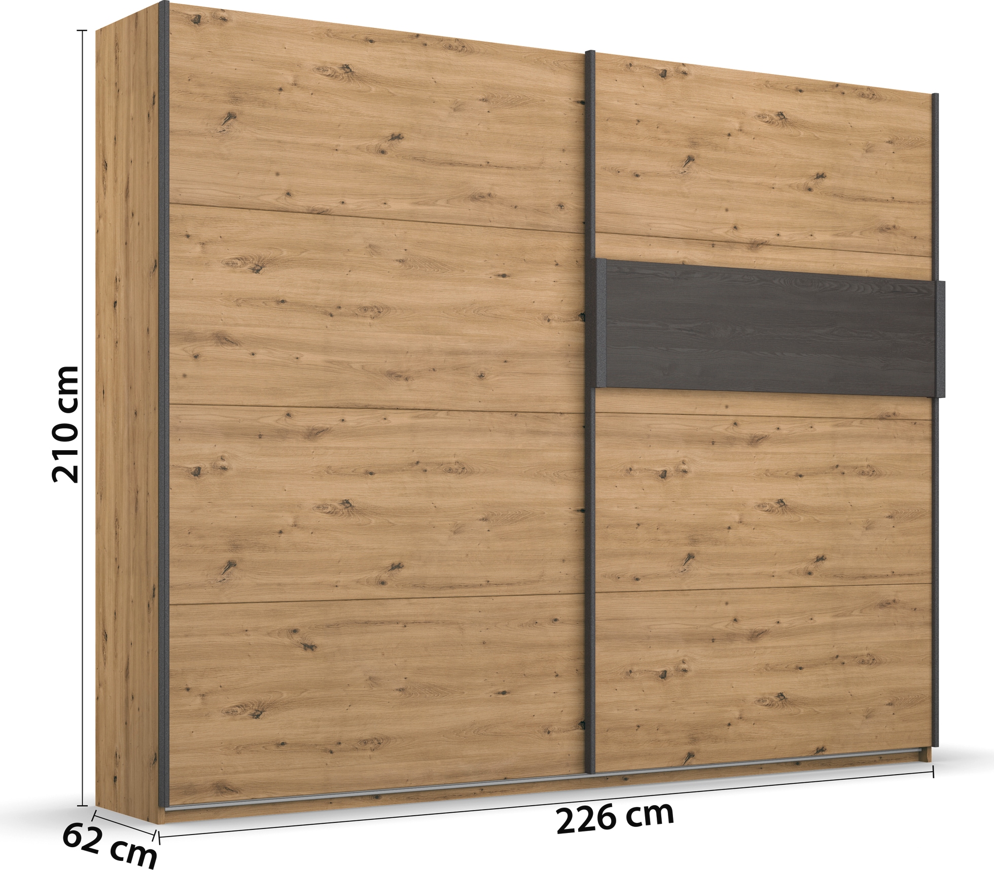 rauch Schwebetürenschrank »Kleiderschrank Schrank Garderobe Schlafzimmerschrank APOLLON«, inkl. praktischem Hängeelement mit 6 Kleiderhaken MADE IN GERMANY