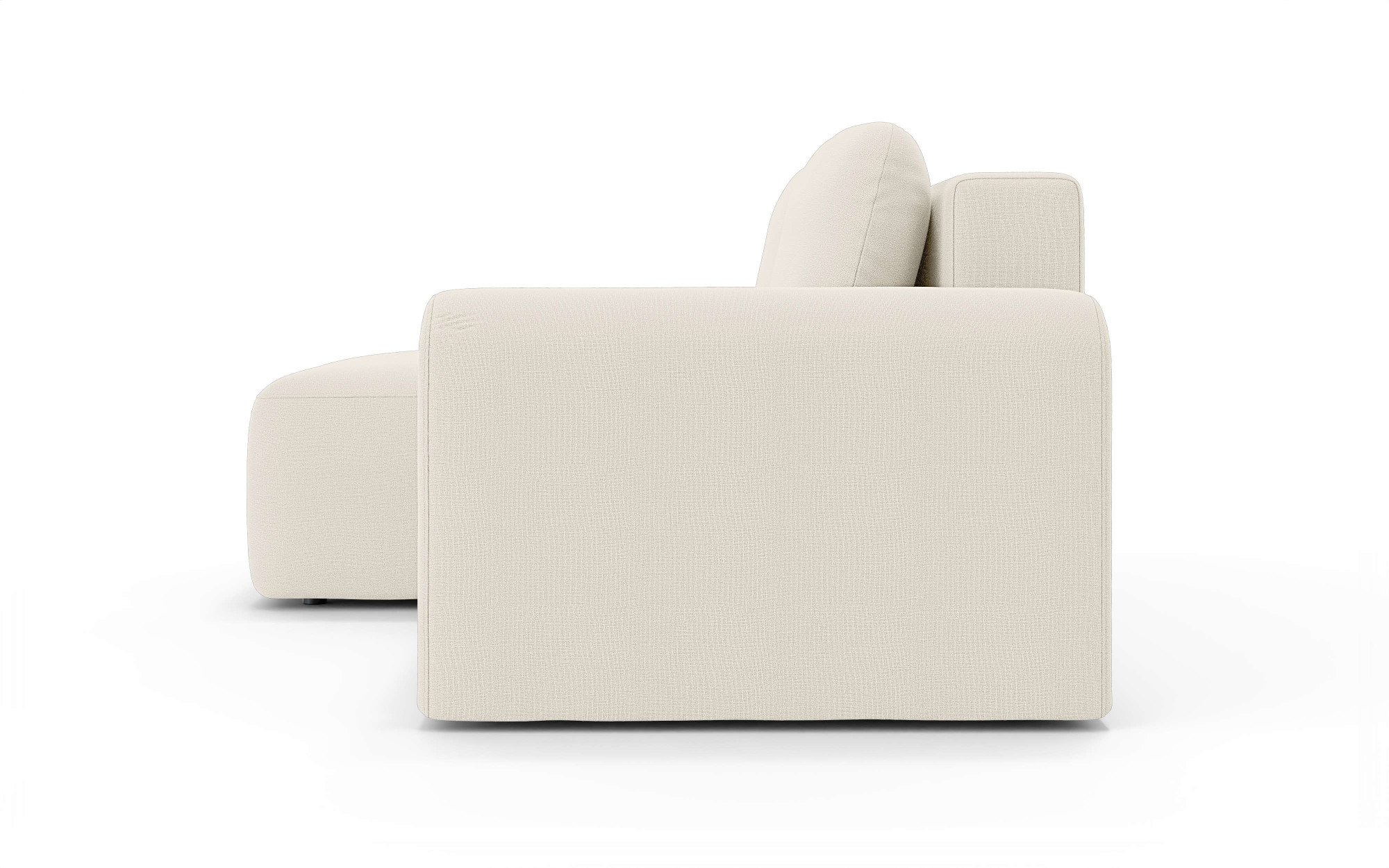 OTTO home Ecksofa »LEOO universell Schlafsofa mit Bettkasten, Maße B/T/H: 272/152/84,5 cm«, L-Form mit Recamiere rechts oder links montierbar, hoher Sitzkomfort