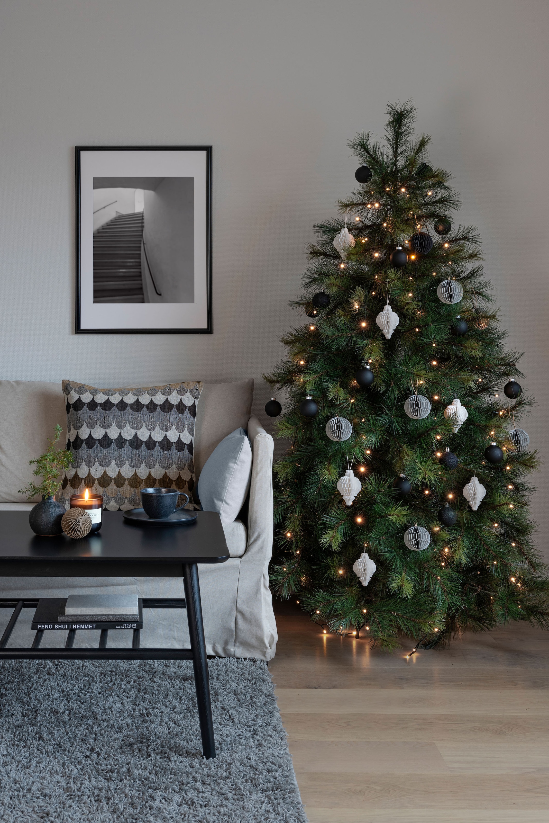 KONSTSMIDE LED-Baummantel »Weihnachtsdeko, Christbaumschmuck«, 250  St.-flammig, LED Lichterkette mit Ring Ø 11, 5 Stränge à 50 Dioden,  gefrostet online kaufen