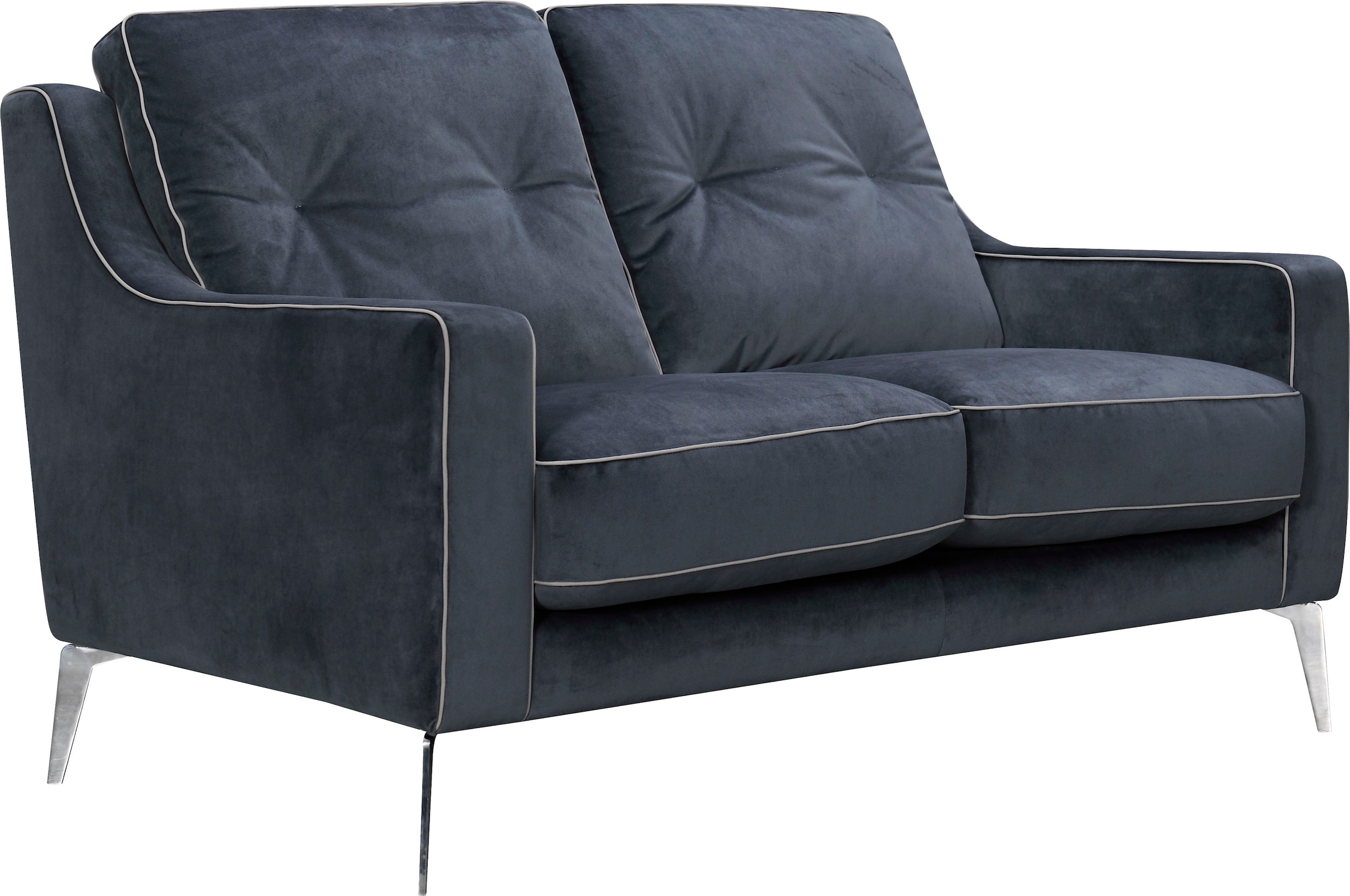 Leonique 2-Sitzer »Chicago« 2-Sitzer Ssofa, graublau, klassisch/modern, 147 günstig online kaufen