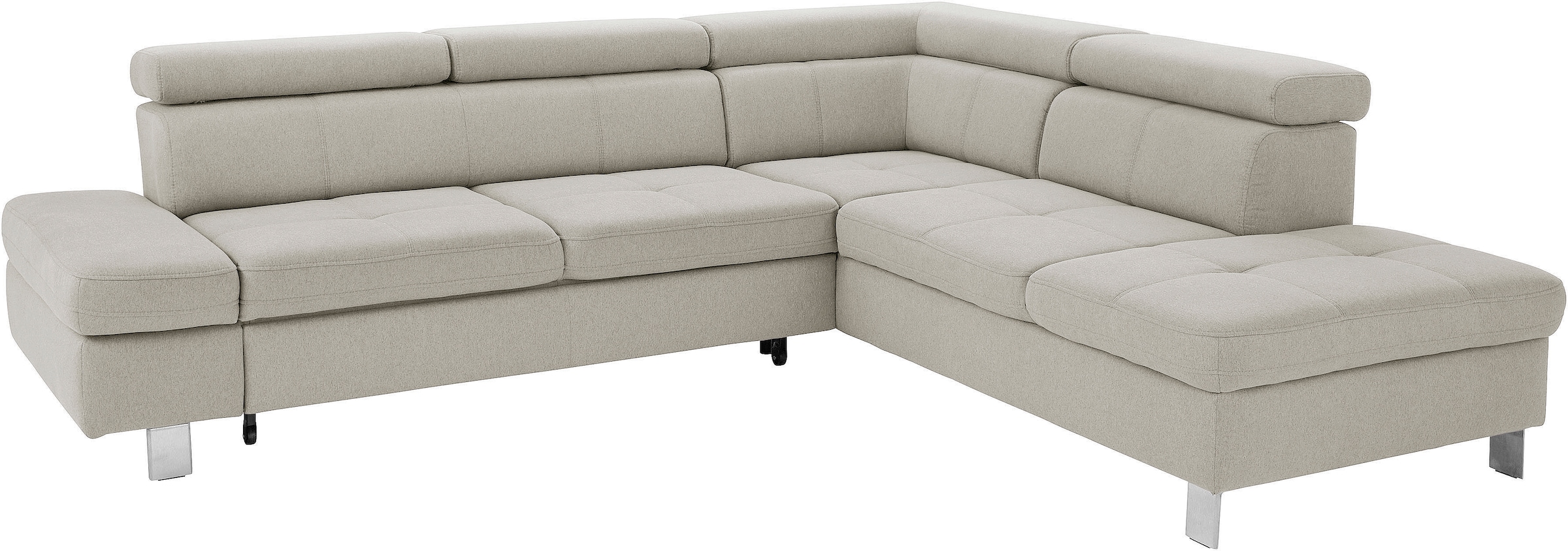 exxpo - sofa fashion Ecksofa »Fiji, L-Form«, mit Kopf- bzw. Rückenverstellu günstig online kaufen