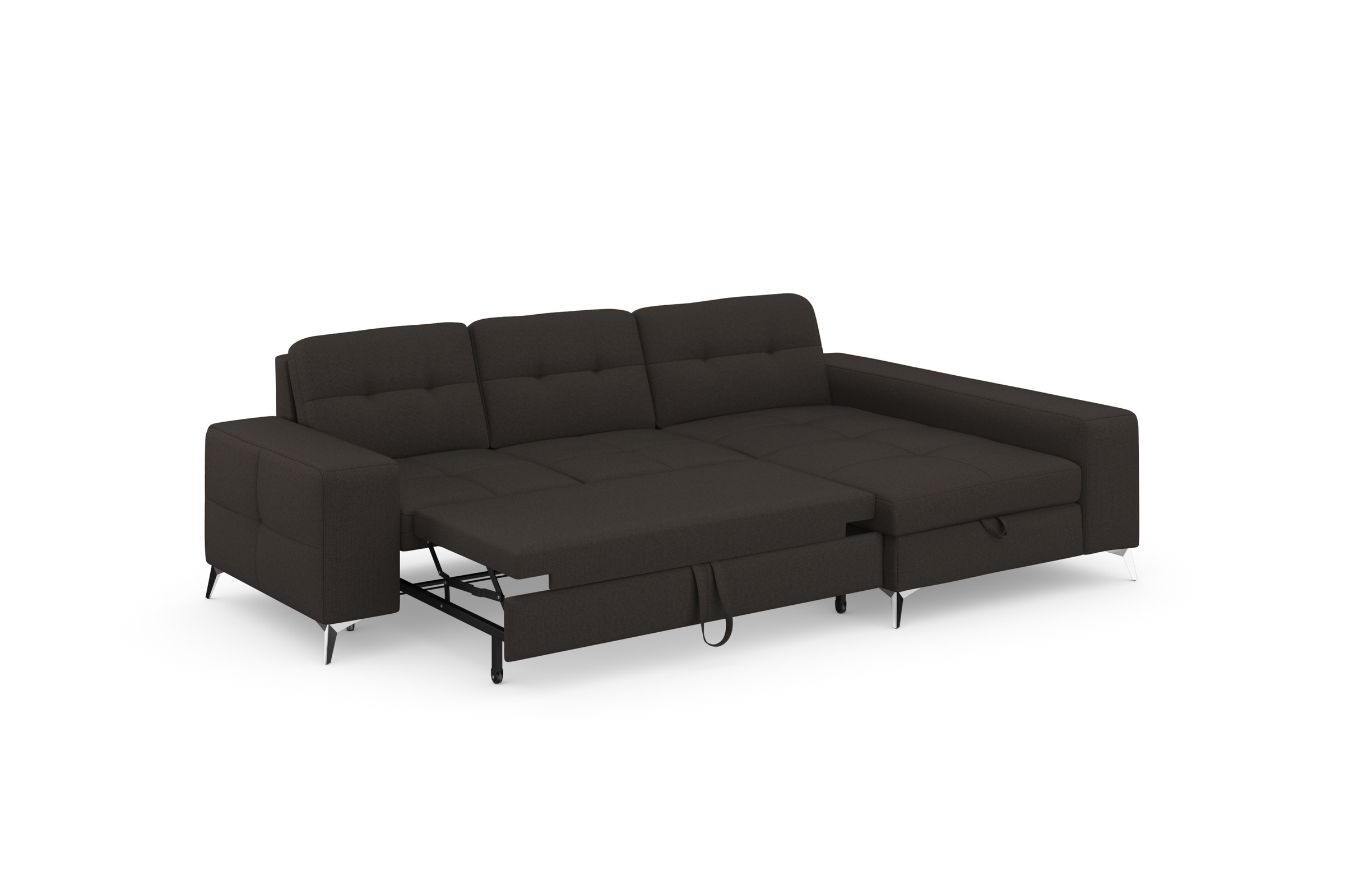 sit&more Ecksofa »Baviene L-Form«, inklusive Sitztiefenverstellung und Federkern, wahlweise Bettfunktion