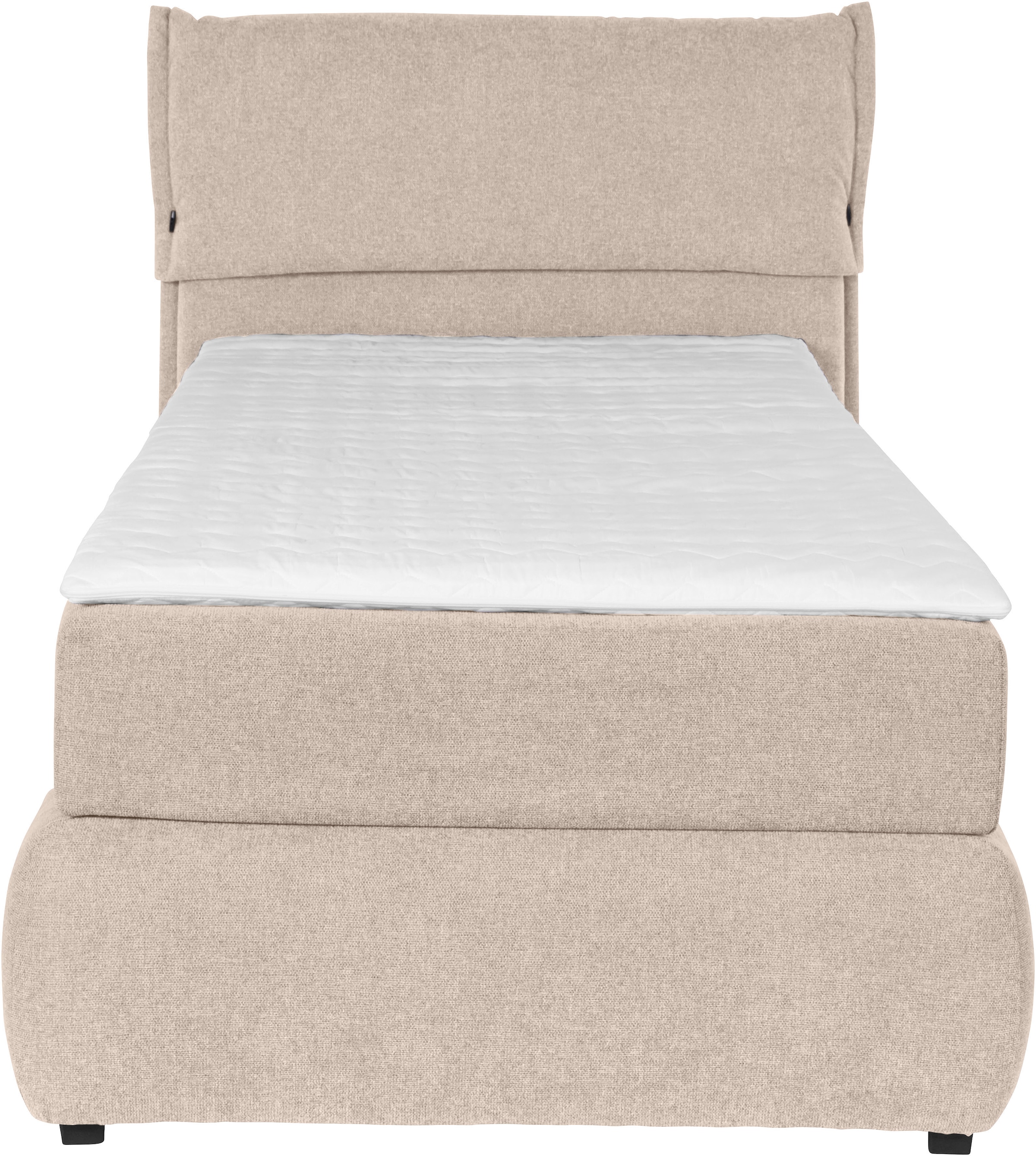 andas Boxspringbett »Jenson«, in 4 Farben, 4 Breiten, 3 Matratzenarten in 2 Härtegraden, Topper