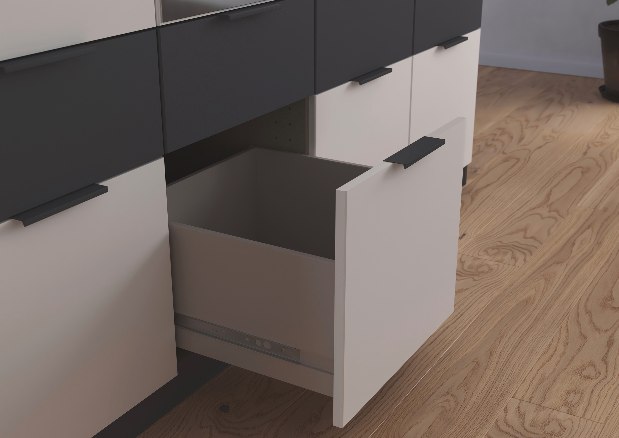 rauch Kleiderschrank »Kleiderschrank Schrank Garderobe Wäscheschrank DUNDEE«, (mit 3 Griff-Varianten), Schubladen in zwei Höhen, optional mit Spiegel MADE IN GERMANY