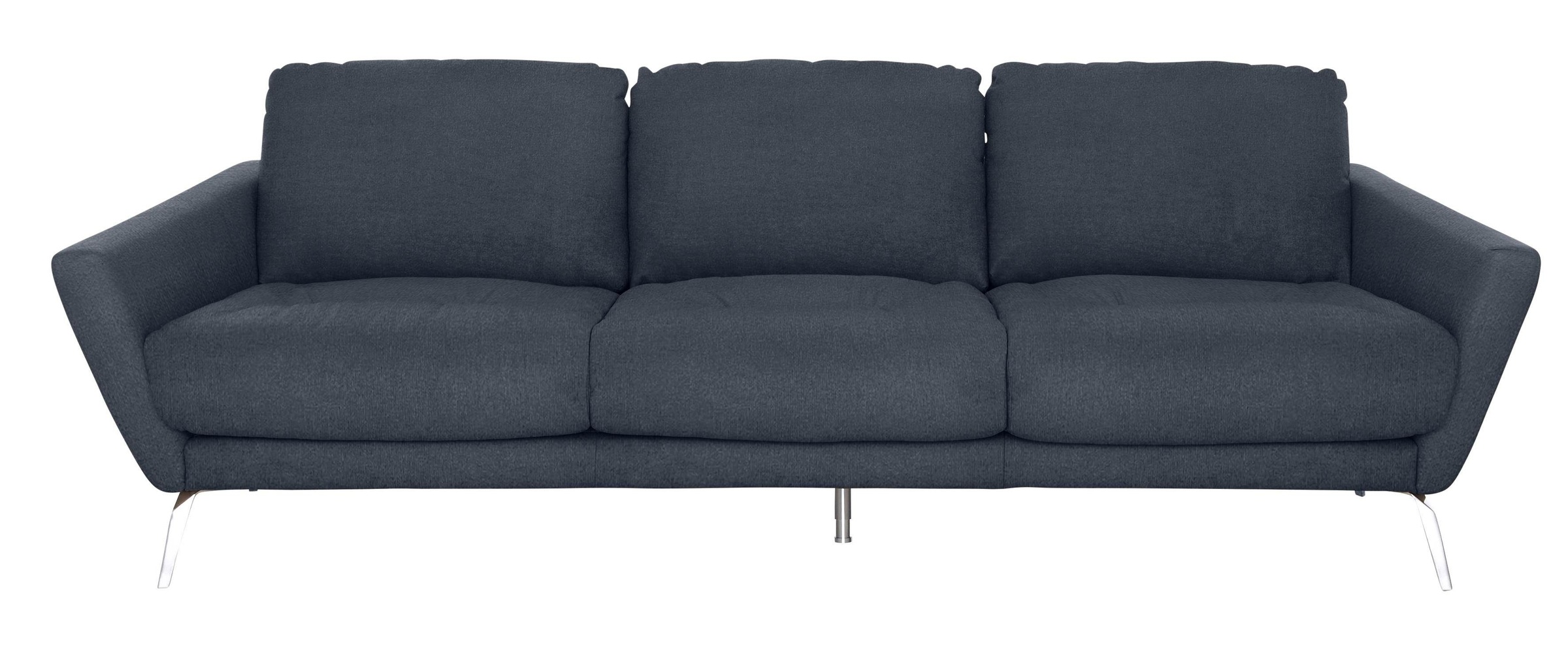 W.SCHILLIG Big-Sofa »softy«, mit dekorativer Heftung im Sitz, Füße Chrom glänzend
