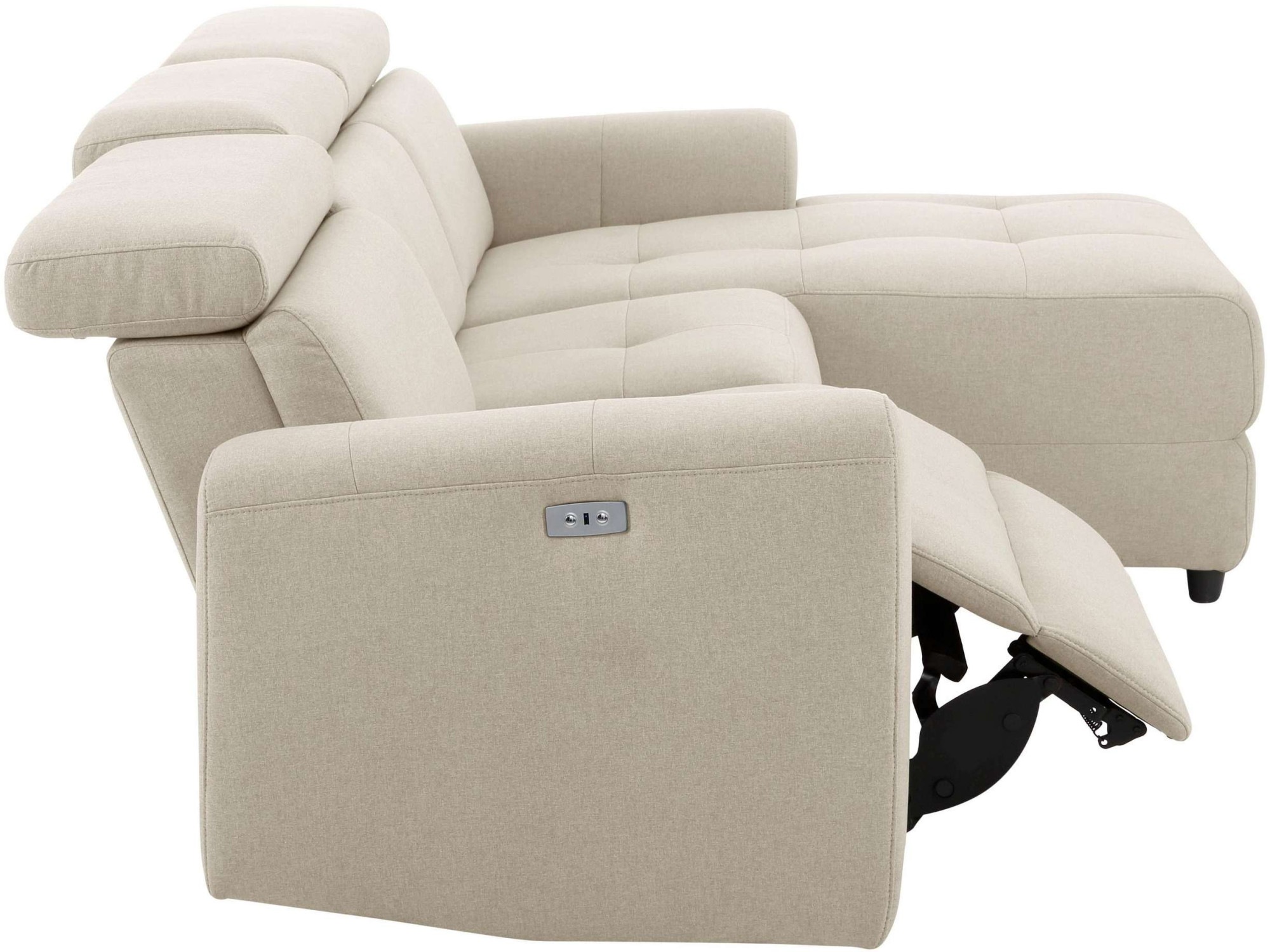 Home affaire Ecksofa »Sentrano, L-Form,«, 275 cm, man. o. elektr. Relaxfunktion und USB/Kopfverstellung