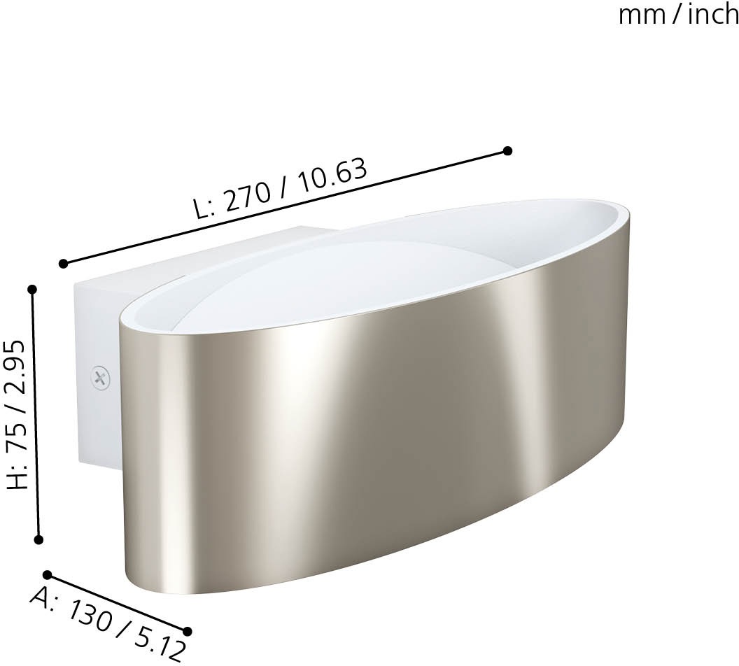 EGLO Wandleuchte »MACCACARI«, 1 flammig, Leuchtmittel LED-Board | LED fest integriert