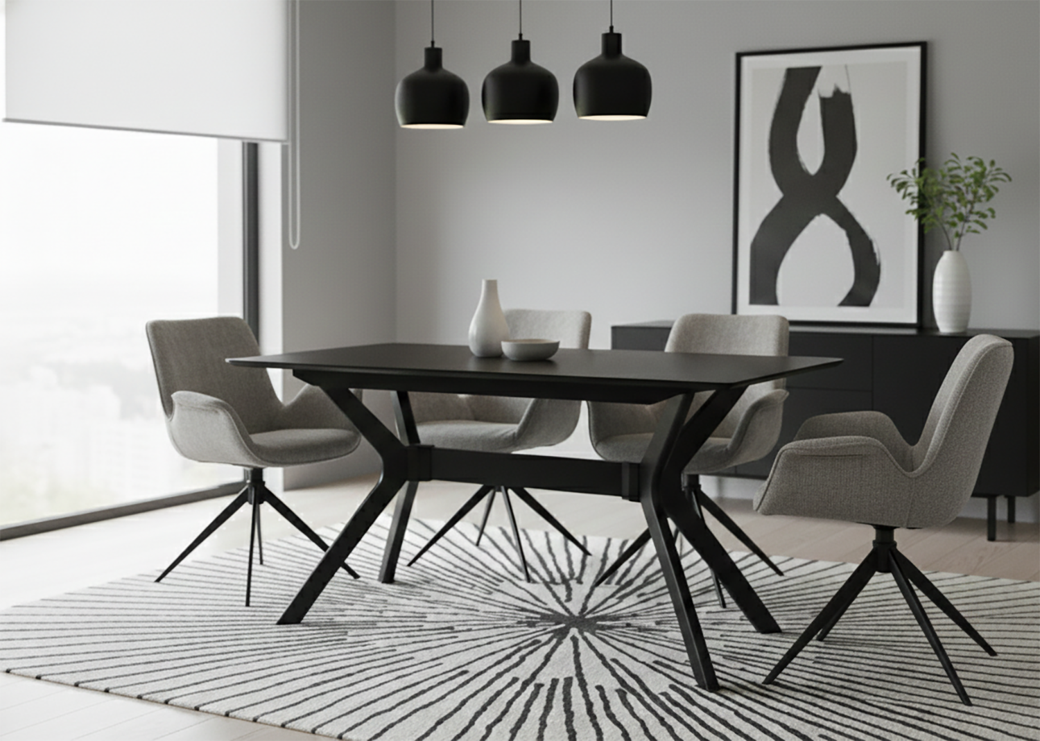 Jahnke Esstisch »DINE REX« Esstisch, Massivholz, Skandi-Look, bis zu 6 Personen, 140x80 cm