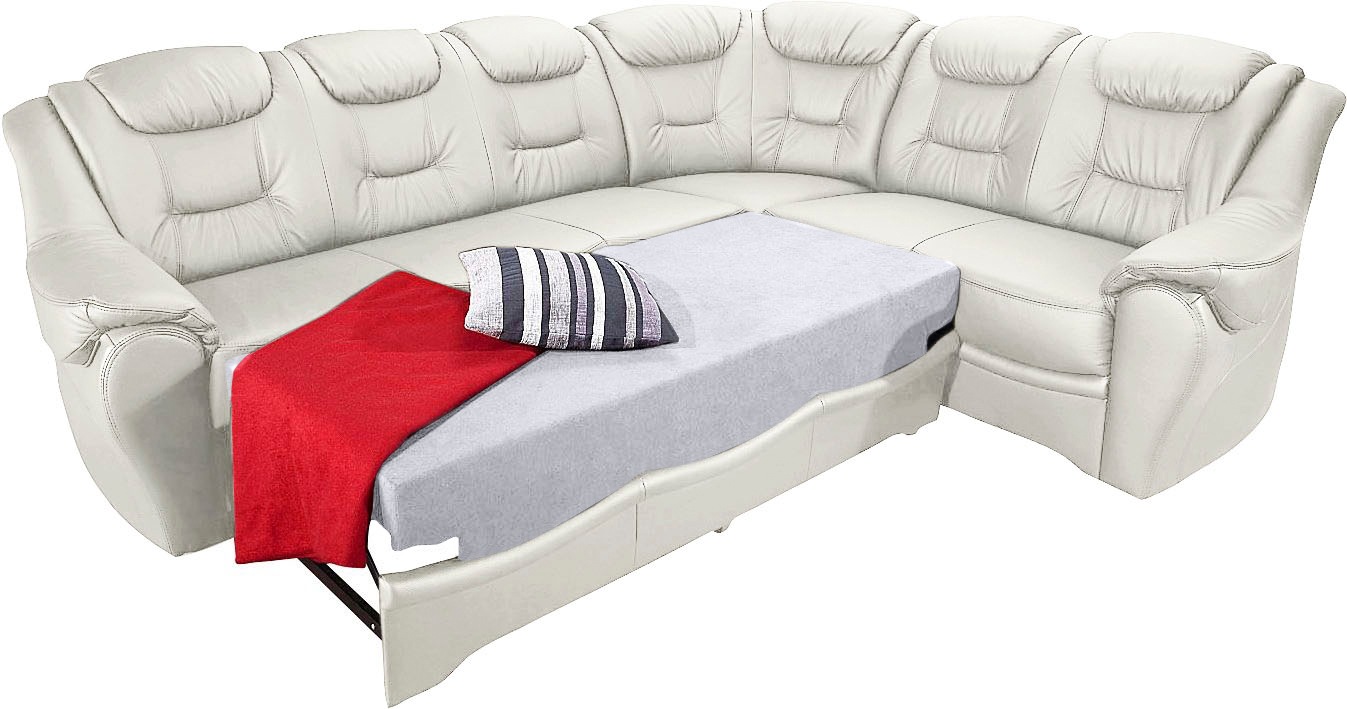 sit&more Ecksofa »Bellevue L-Form«, wahlweise mit Bettfunktion günstig online kaufen